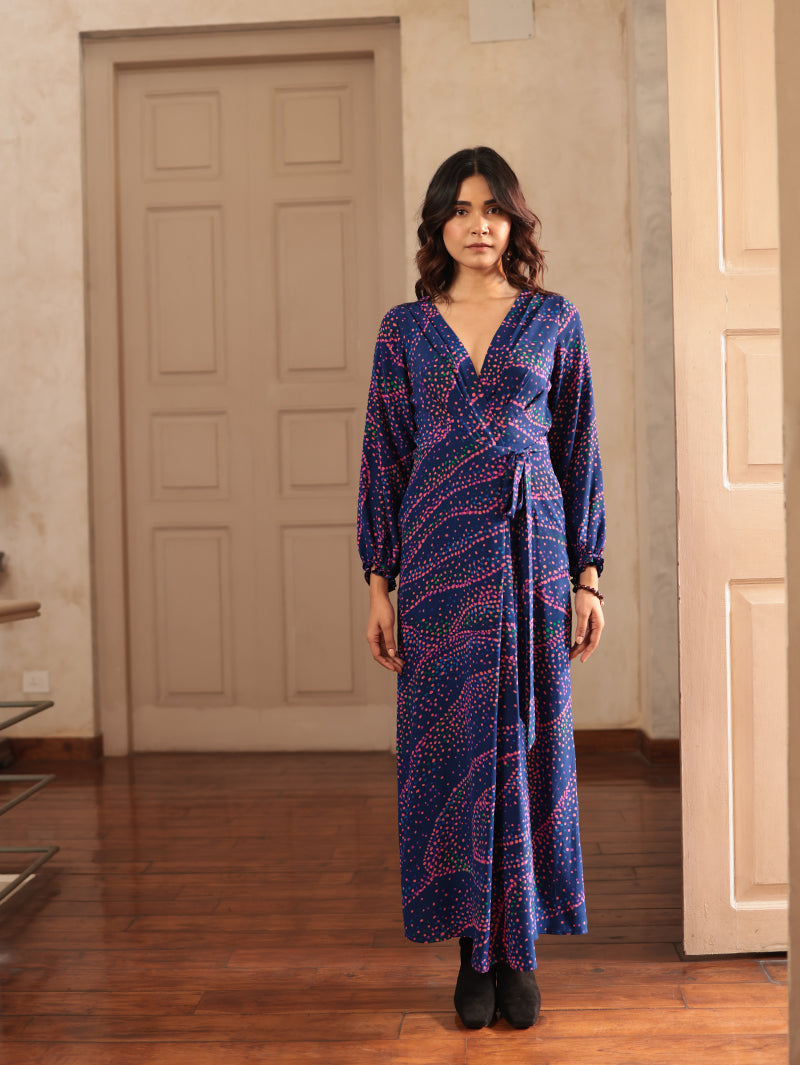 WRAP LONG DRESS
