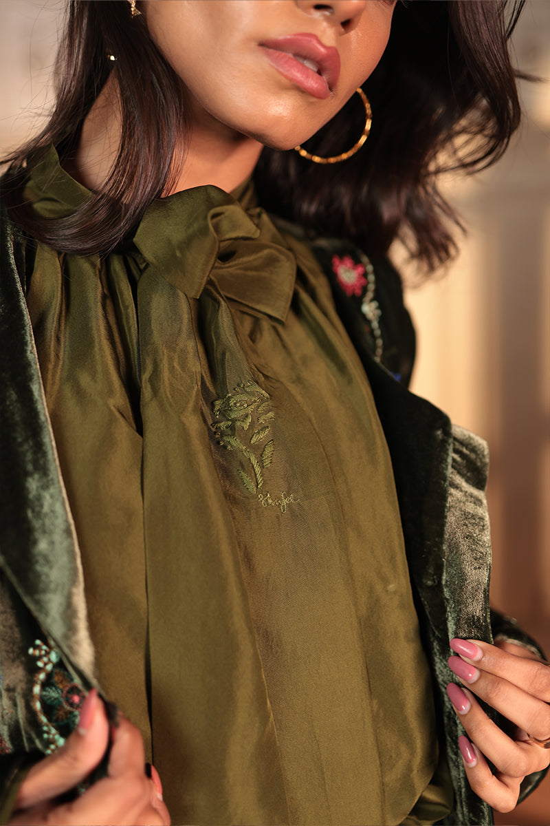 MINA jacket with Bahar Embroidery