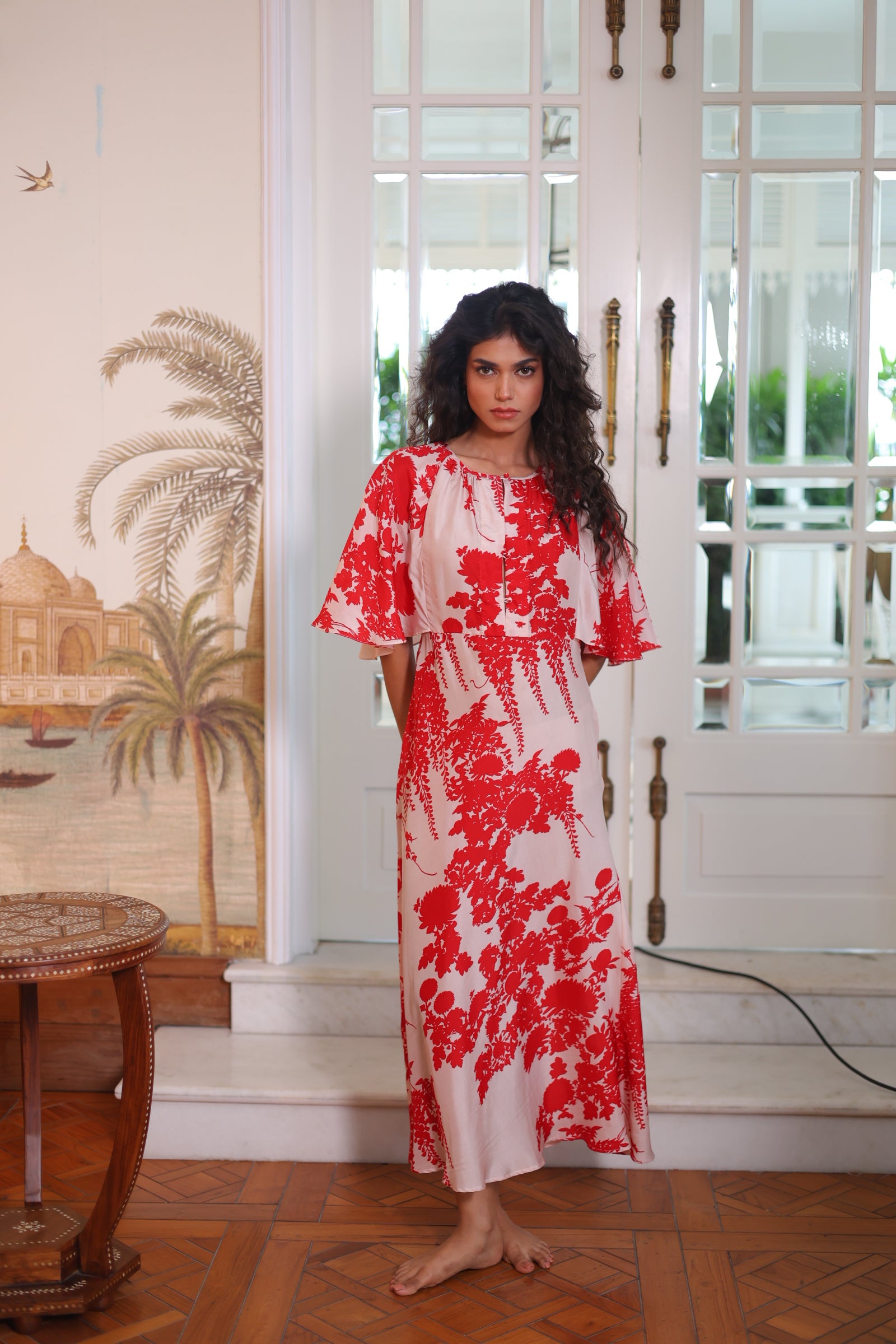 KANAK MIDI SILK DRESS