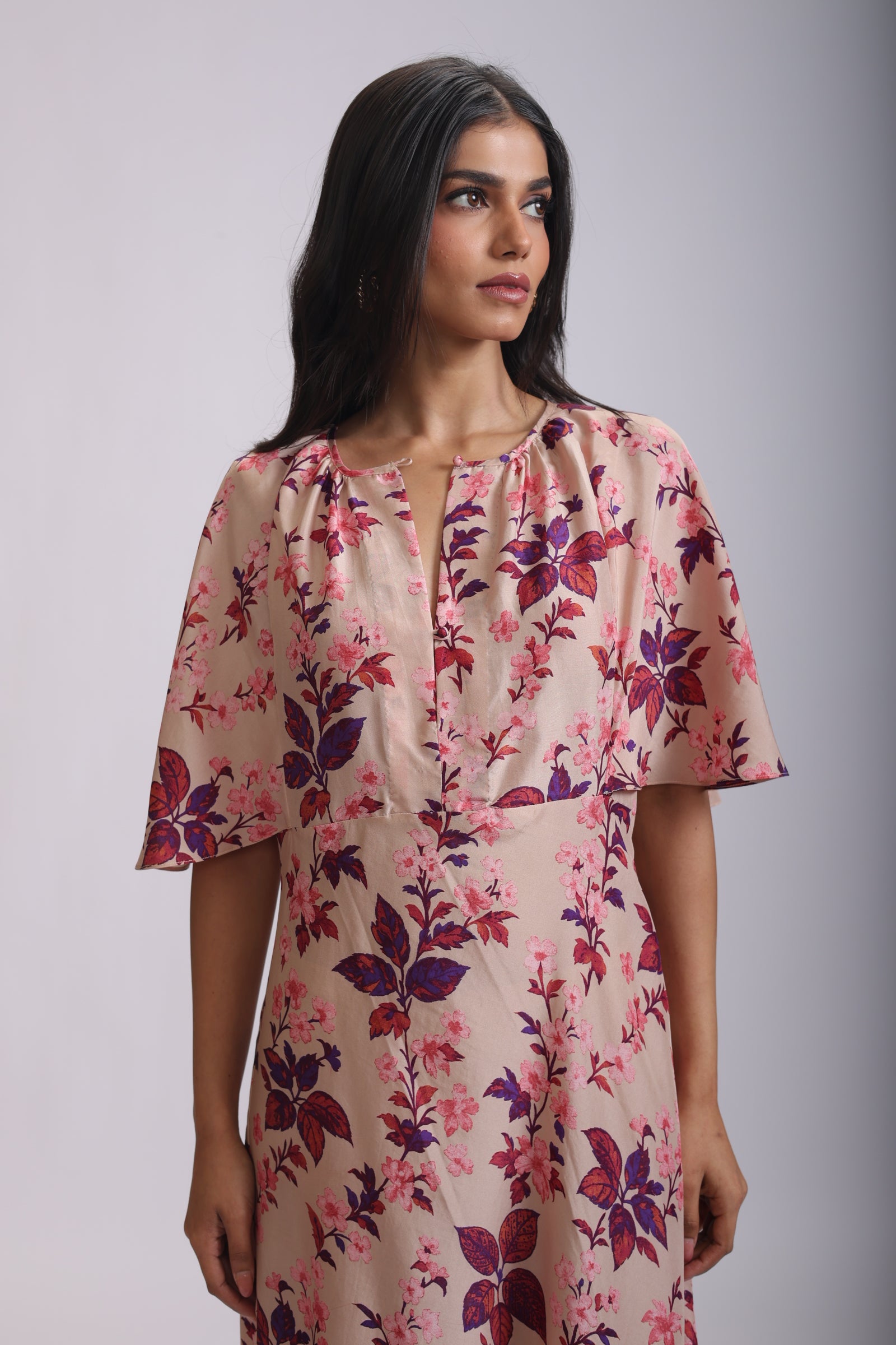 KANAK MIDI SILK DRESS