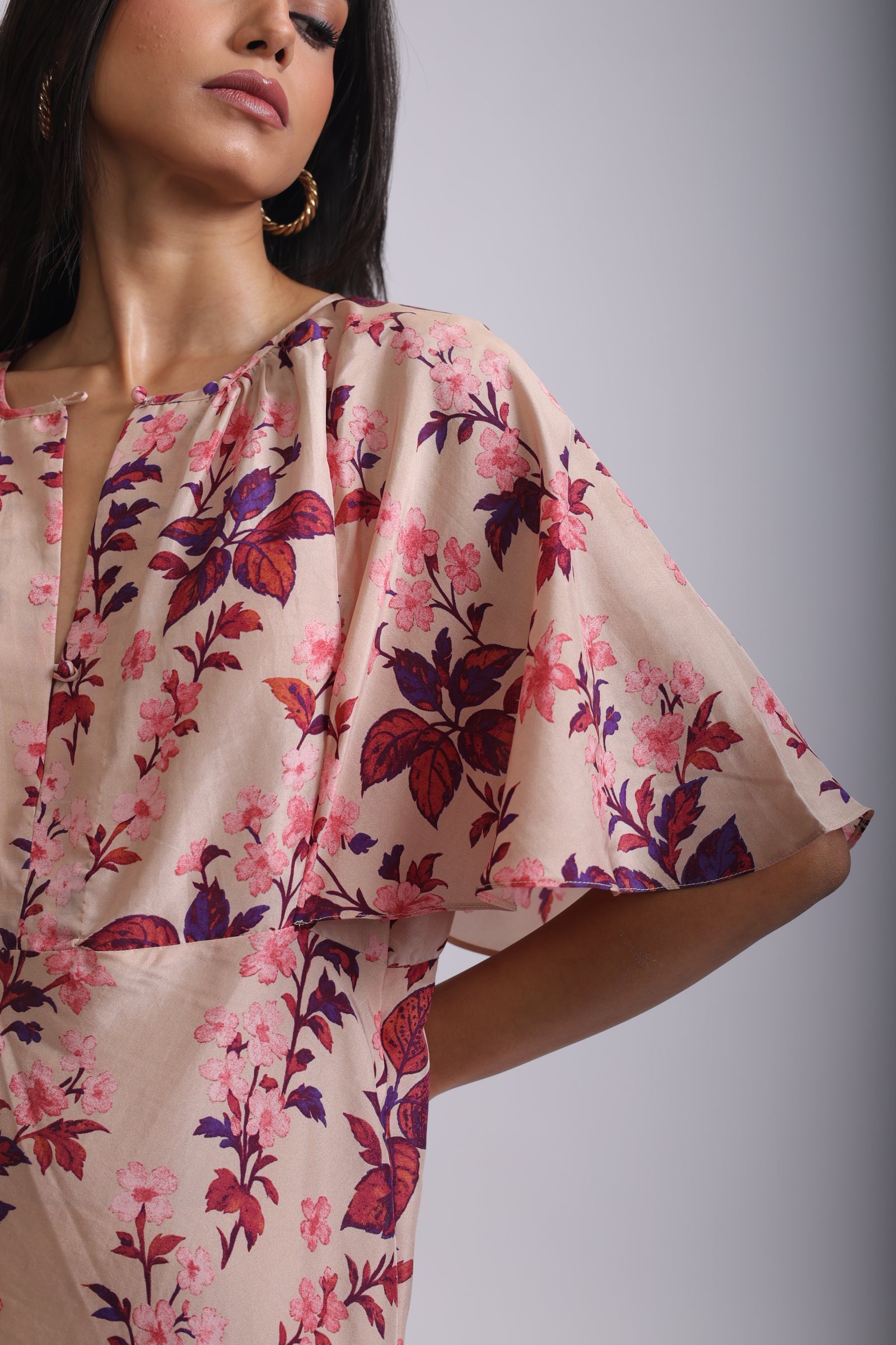 KANAK MIDI SILK DRESS