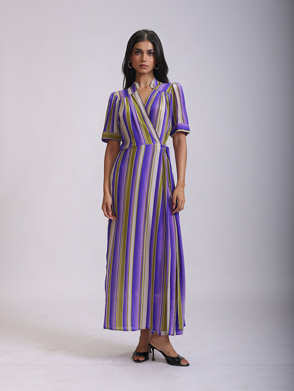 NEW WRAP DRESS SILK