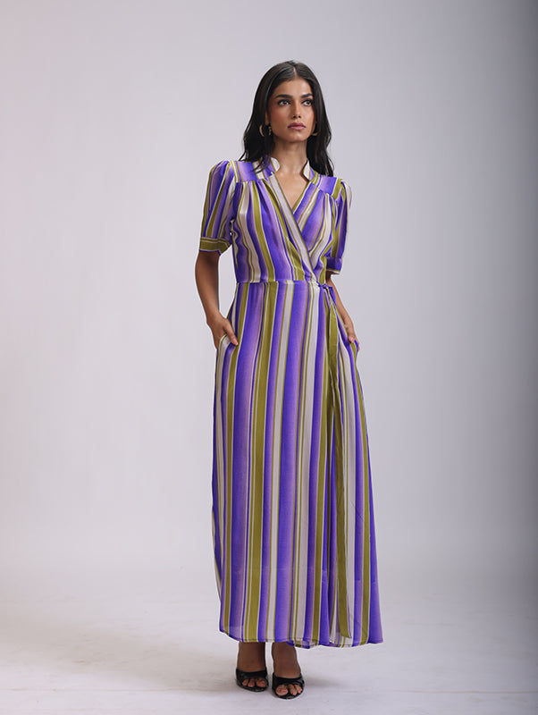 NEW WRAP DRESS SILK