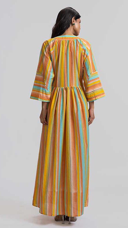 ADVA DRESS PRINTED COTTON SILK