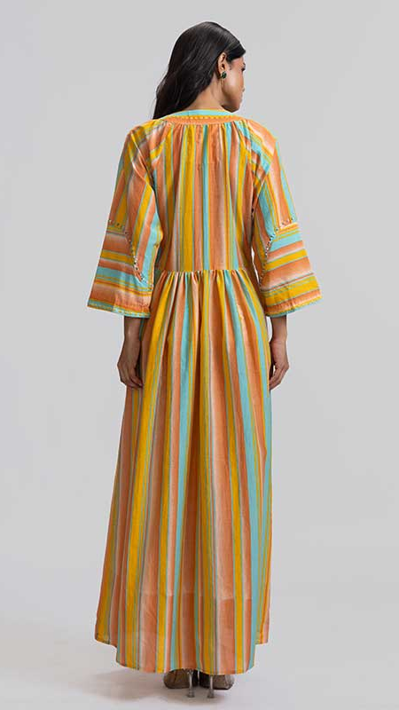 ADVA DRESS PRINTED COTTON SILK