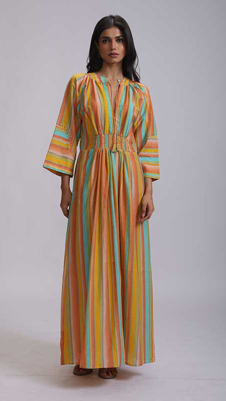 ADVA DRESS PRINTED COTTON SILK