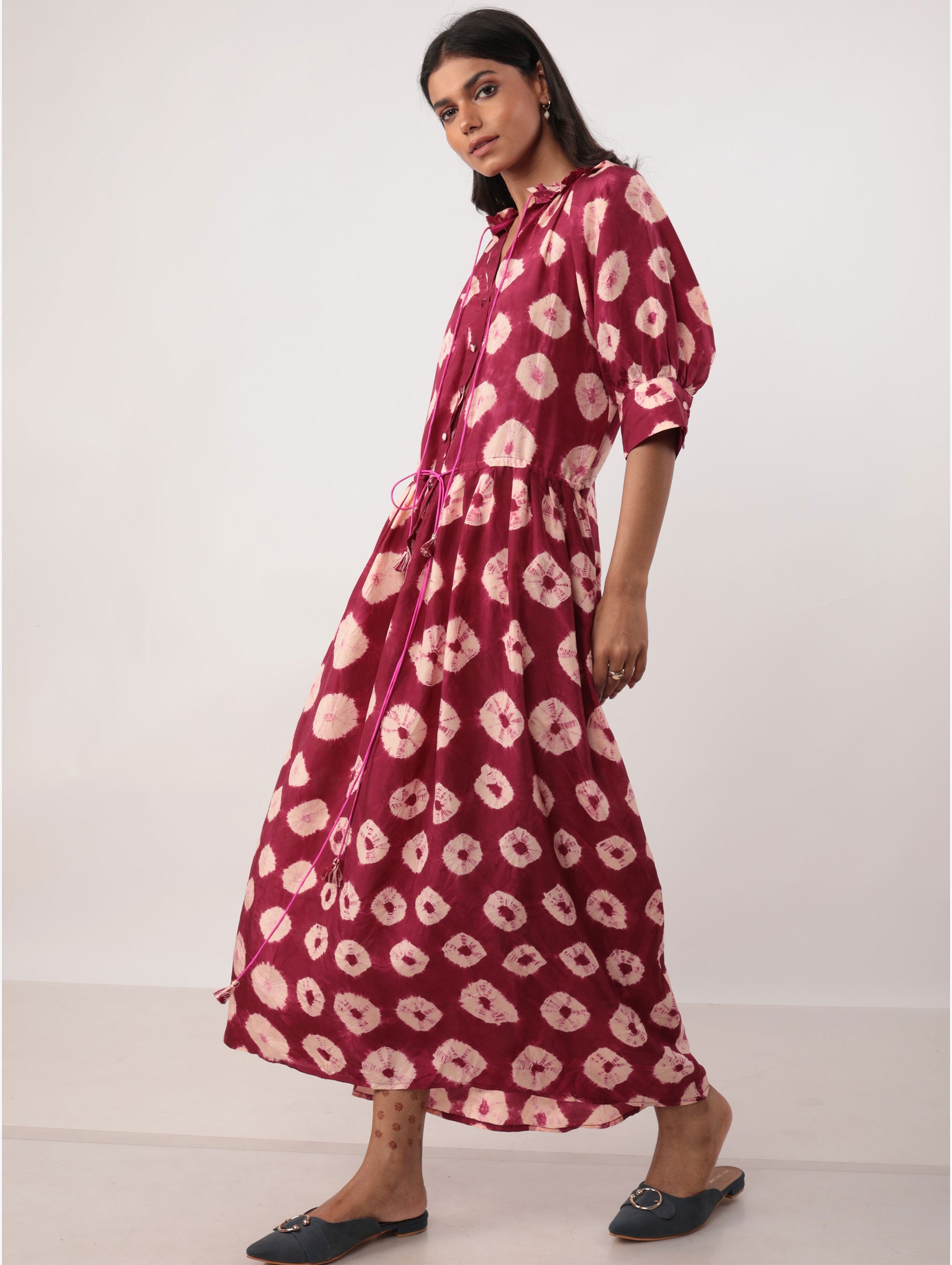 GAVIE DRESS IN SILK BATIK
