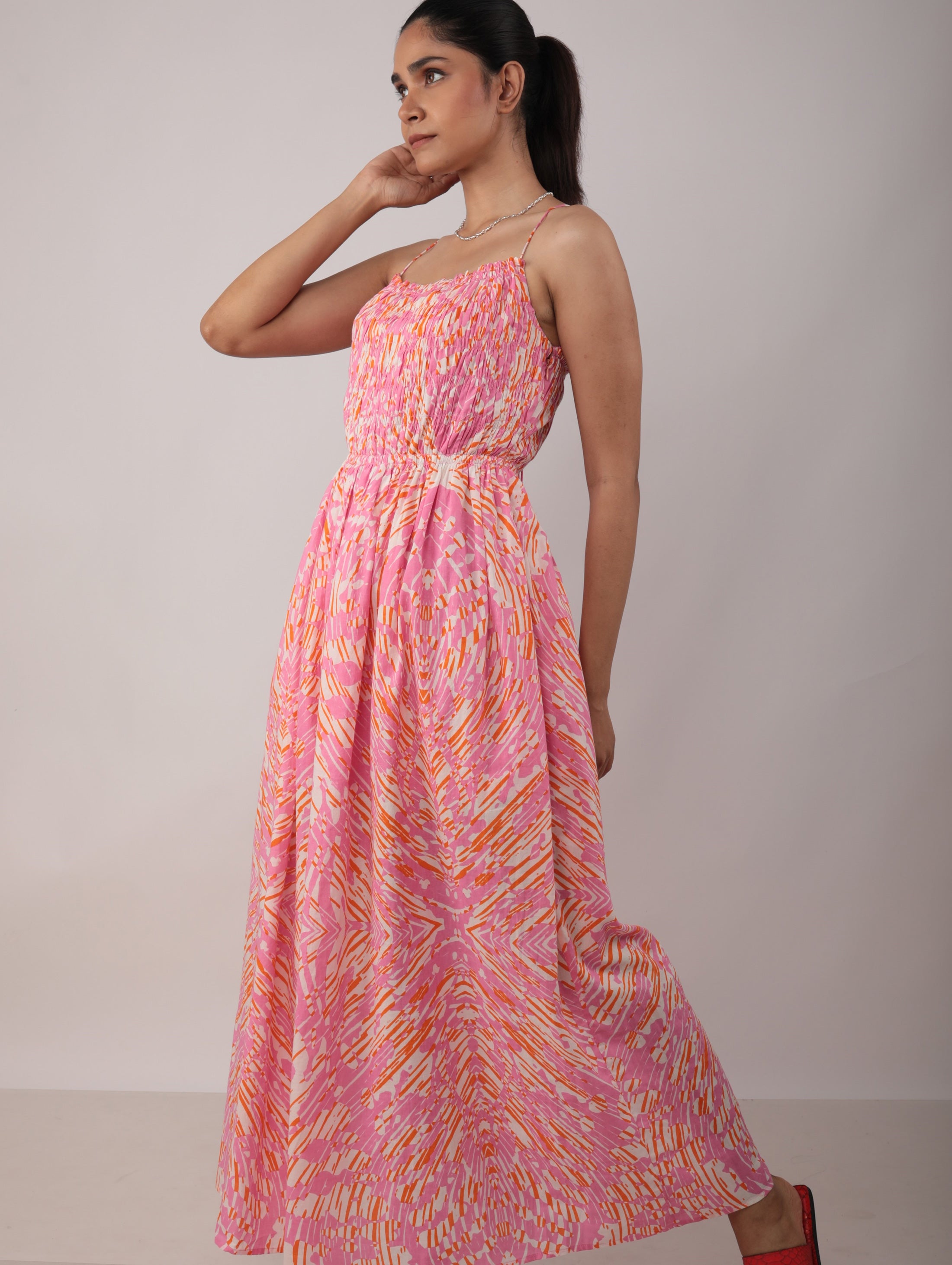 GATHER RUCHED DRESS