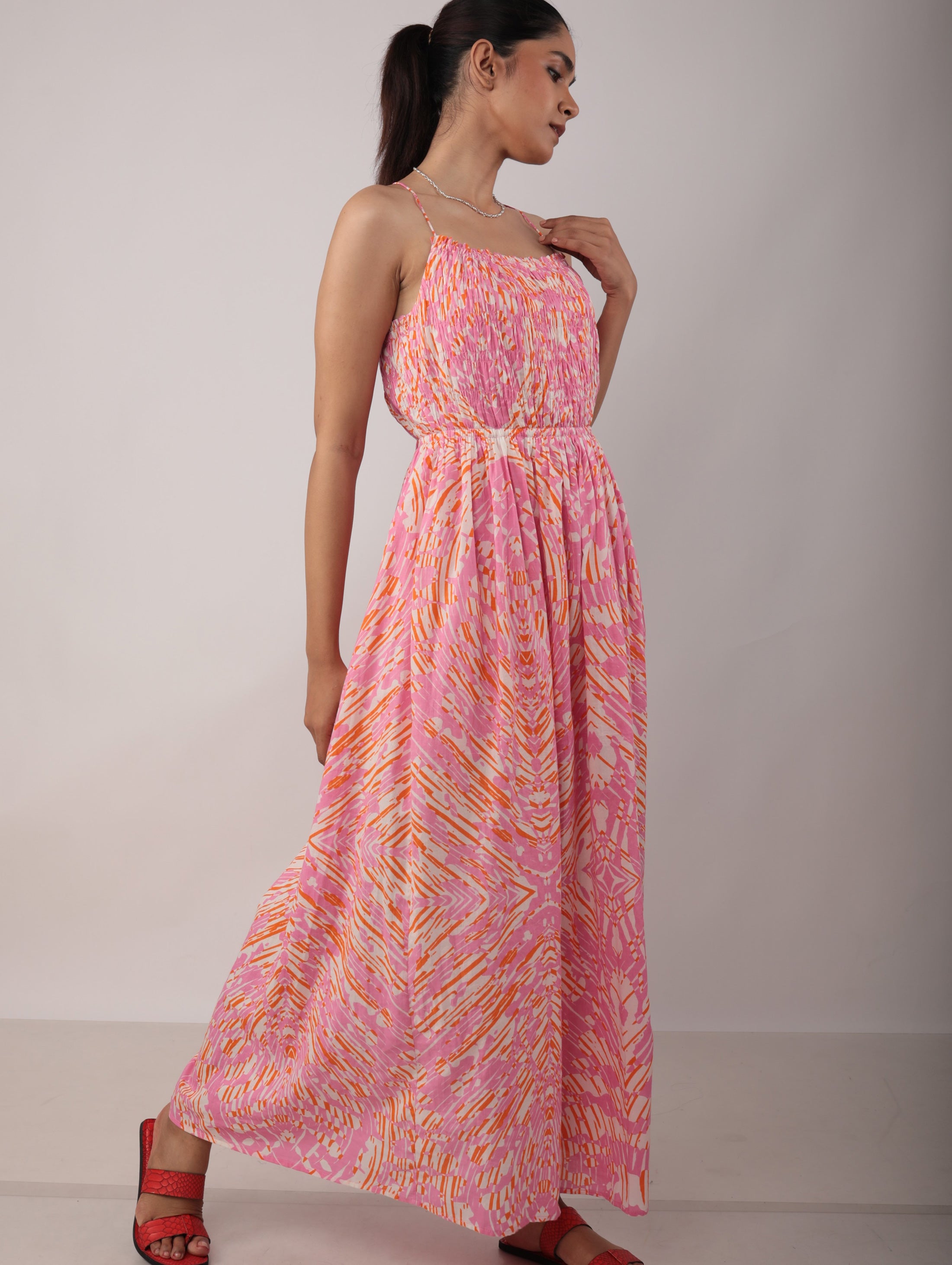 GATHER RUCHED DRESS