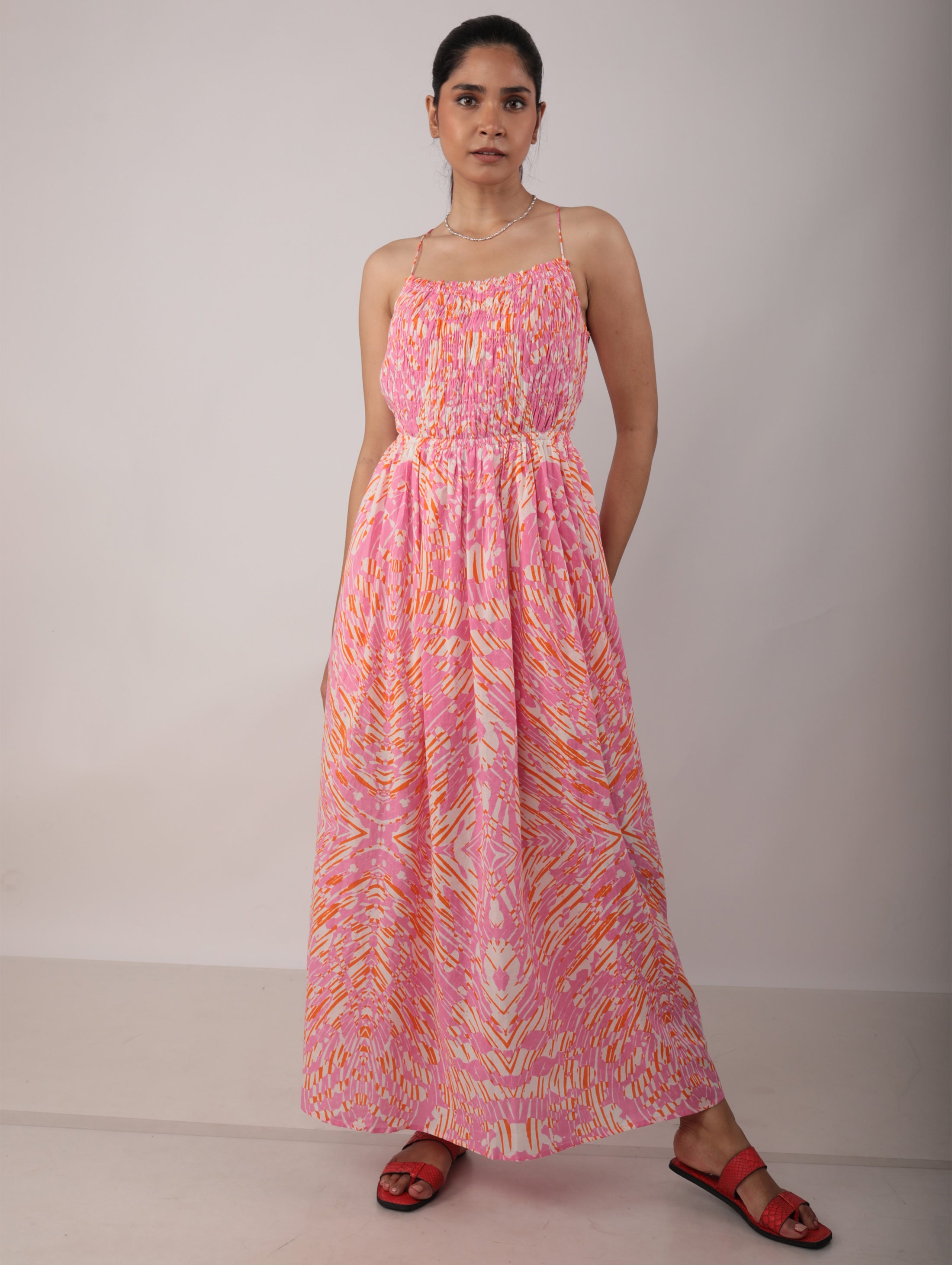 GATHER RUCHED DRESS