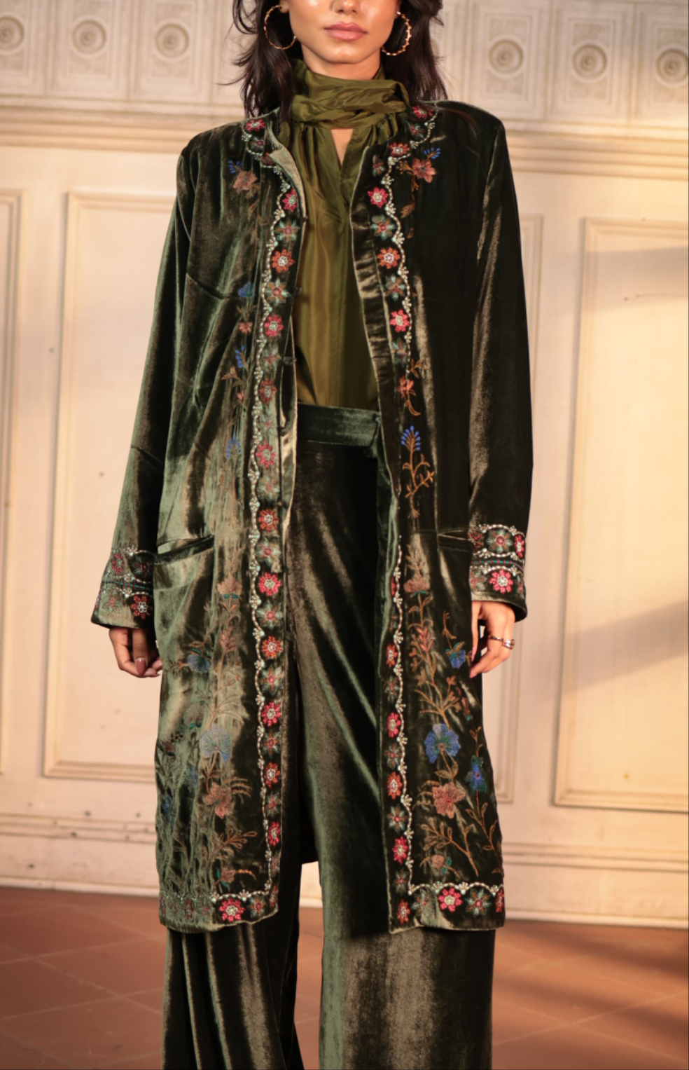 MINA jacket with Bahar Embroidery