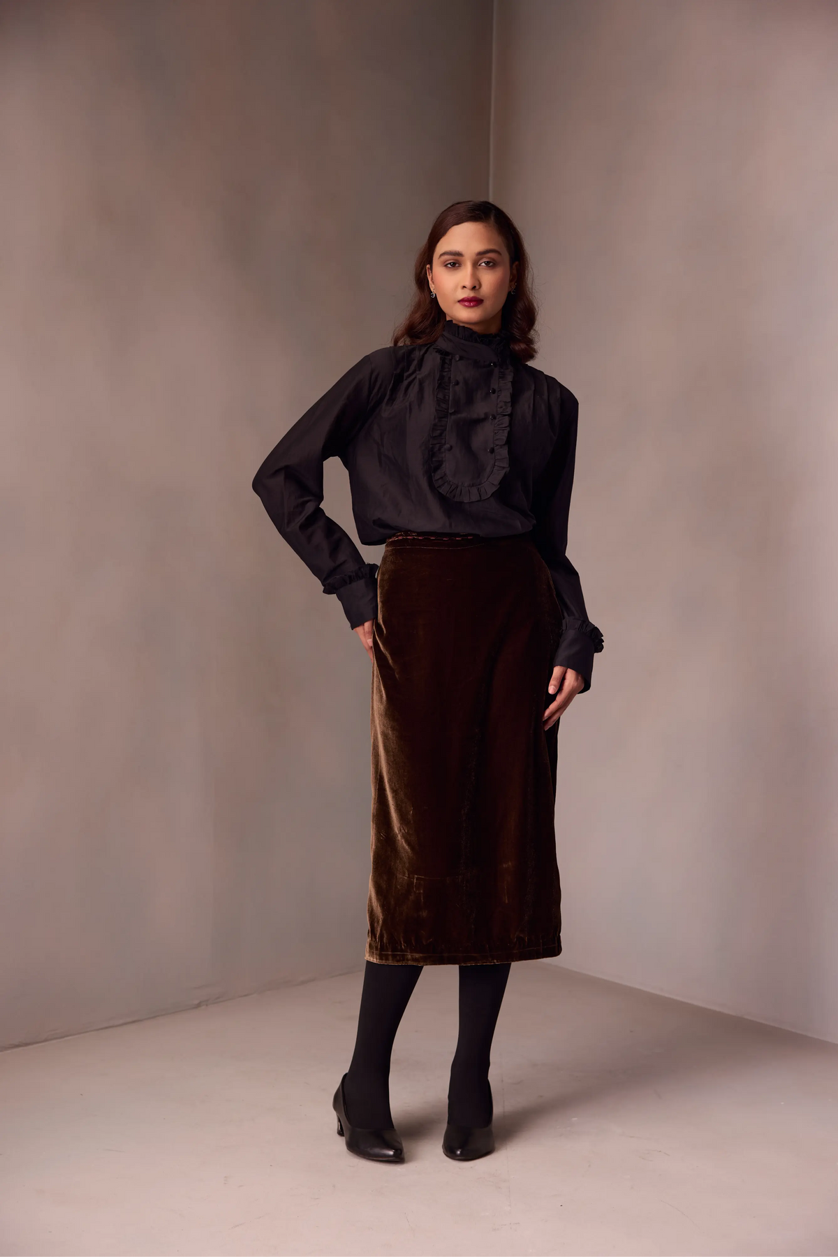 Emilly Blouse In Silk Cotton