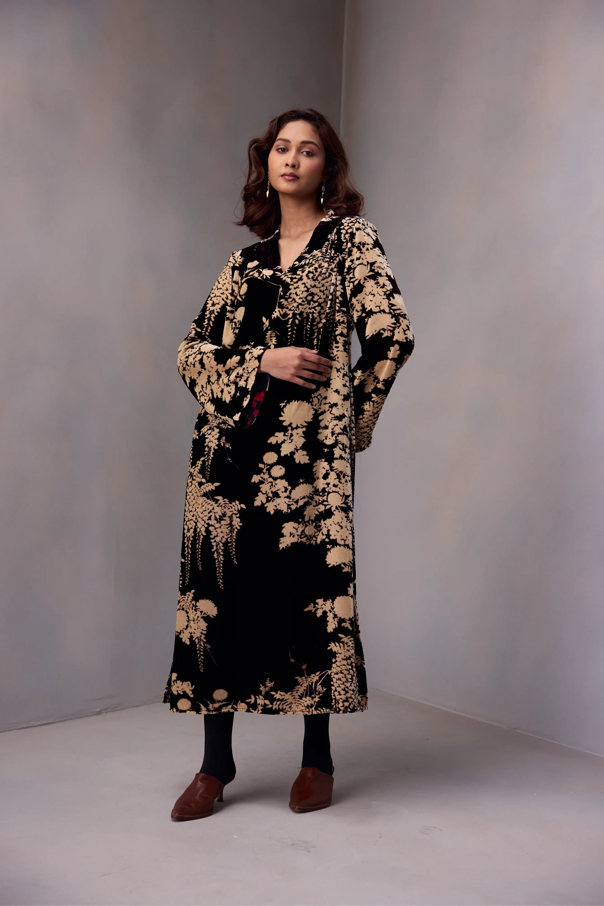 Nikita Dress Marquise Emb In Silk Velvet