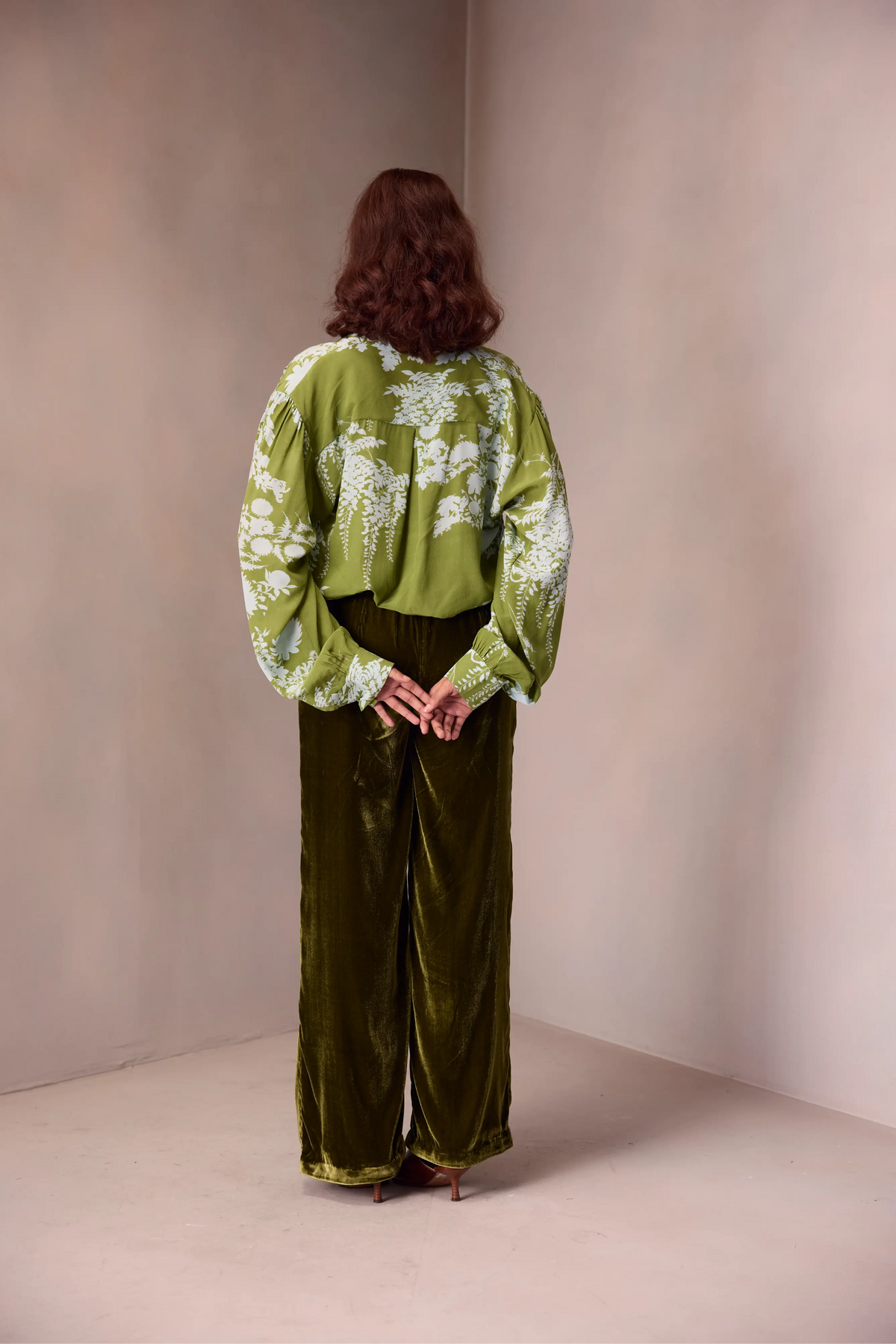 Ada Blouse In Printed Silk