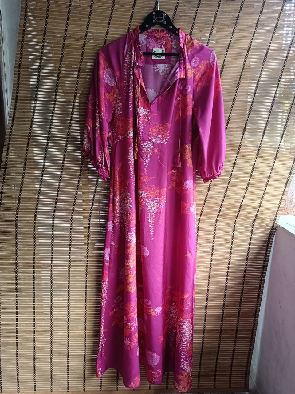 VEENA SILK DRESS MAXI