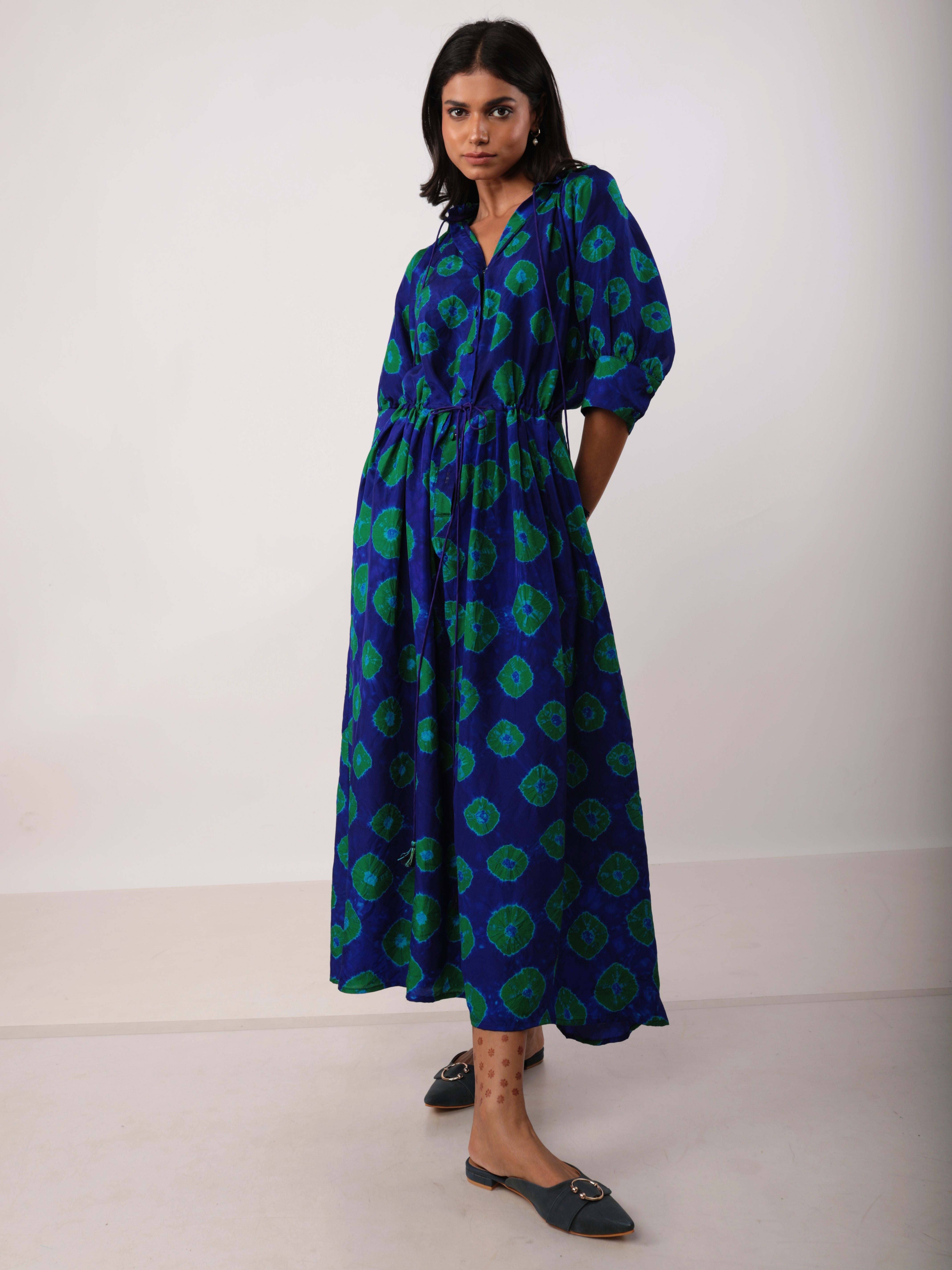 GAVIE DRESS IN SILK BATIK