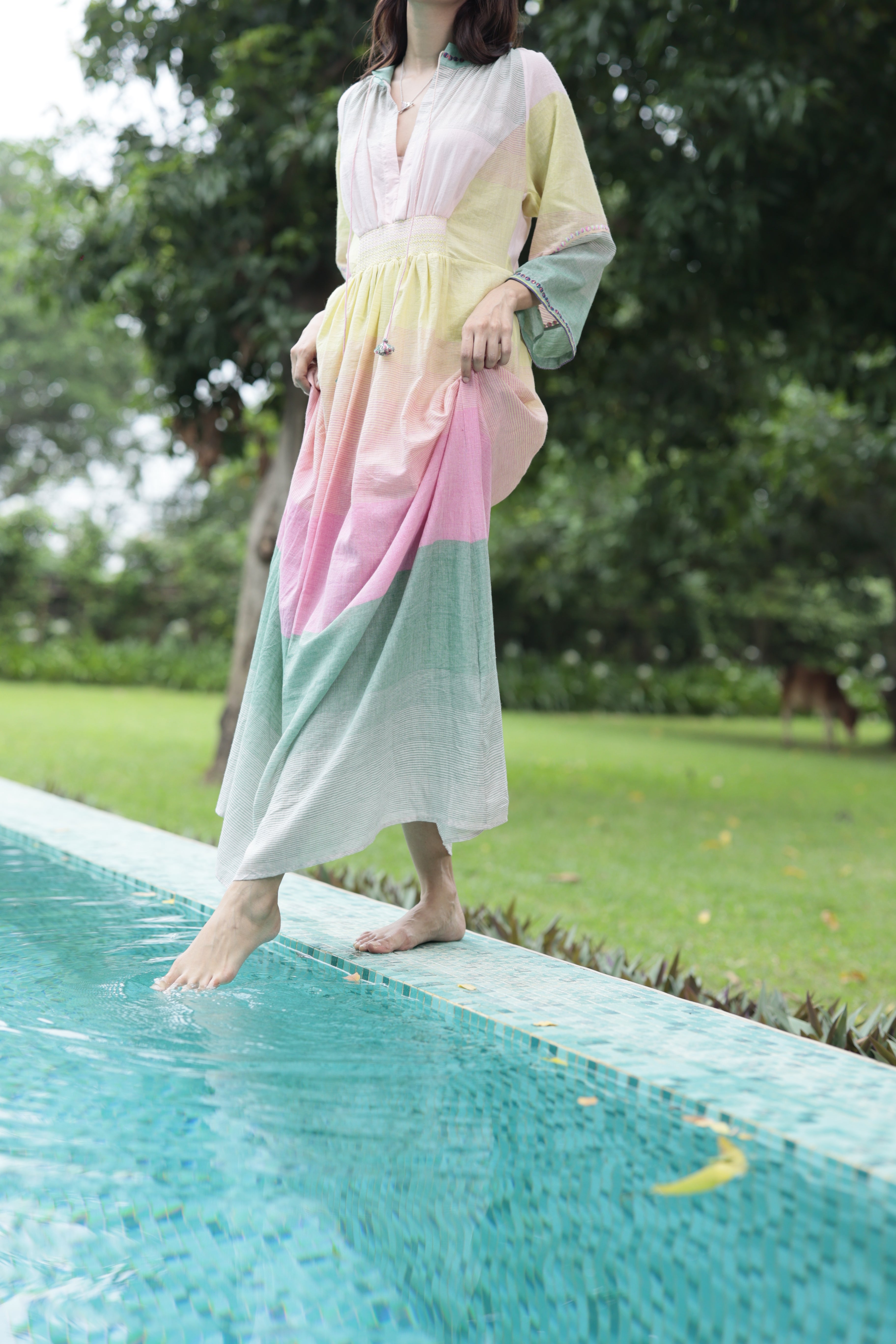 ADVA DRESS HANDLOOM MUSLIN