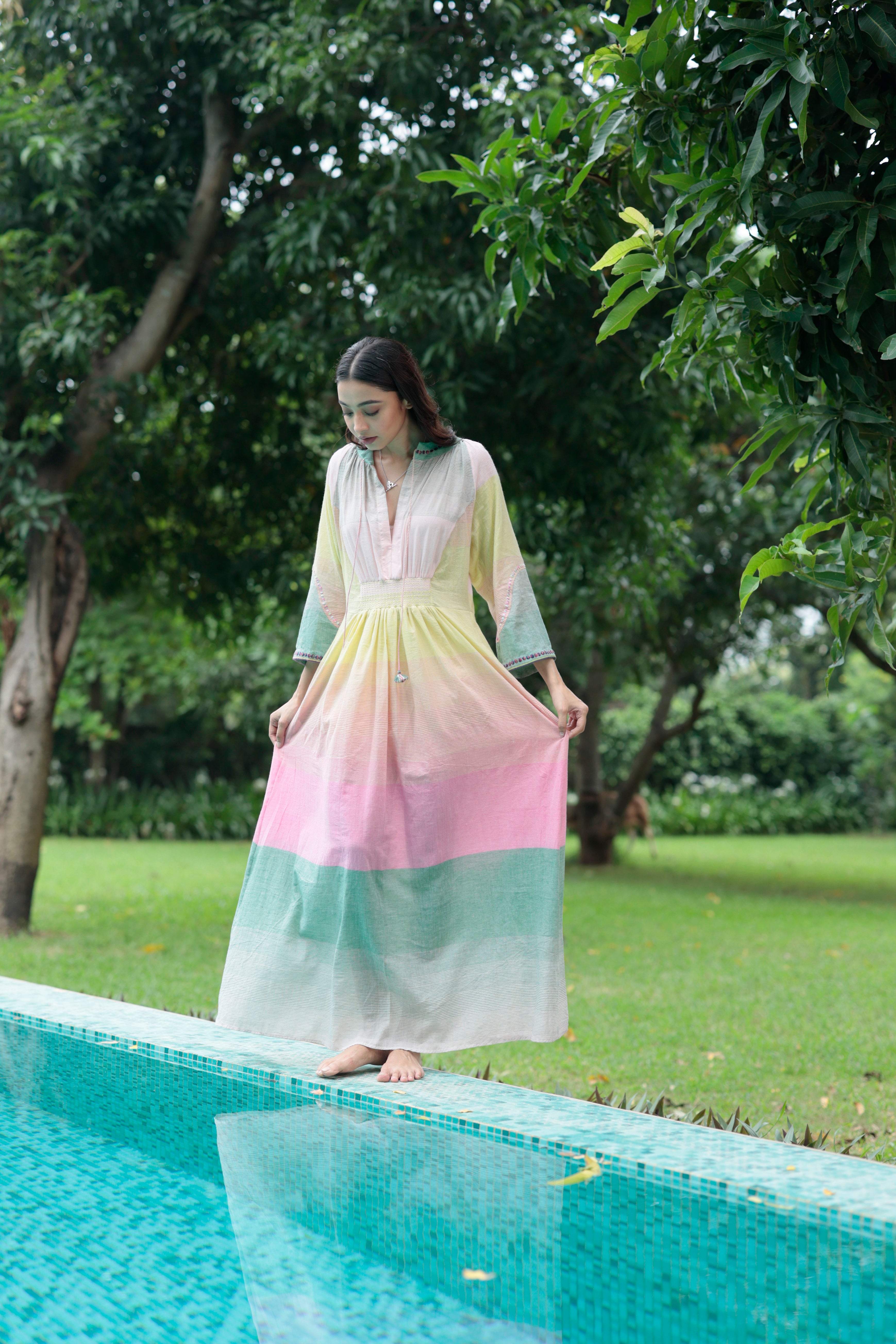 ADVA DRESS HANDLOOM MUSLIN