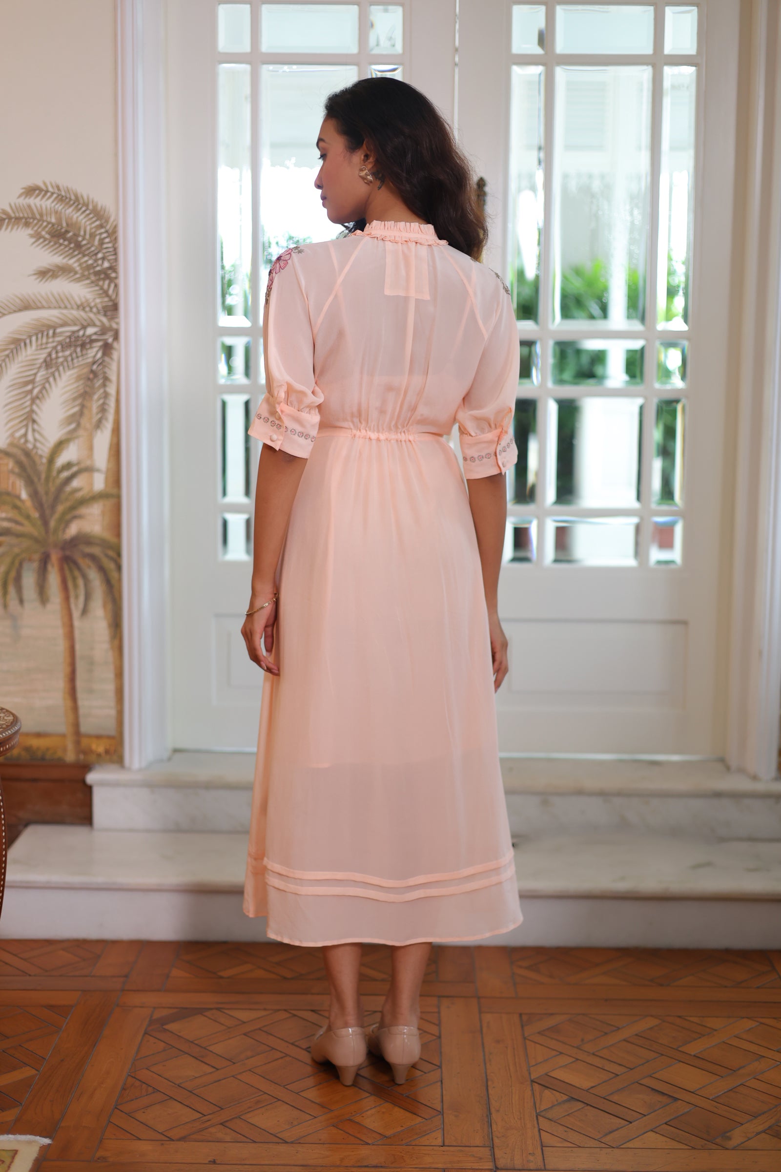 Gavie Marie Flowers silk dress