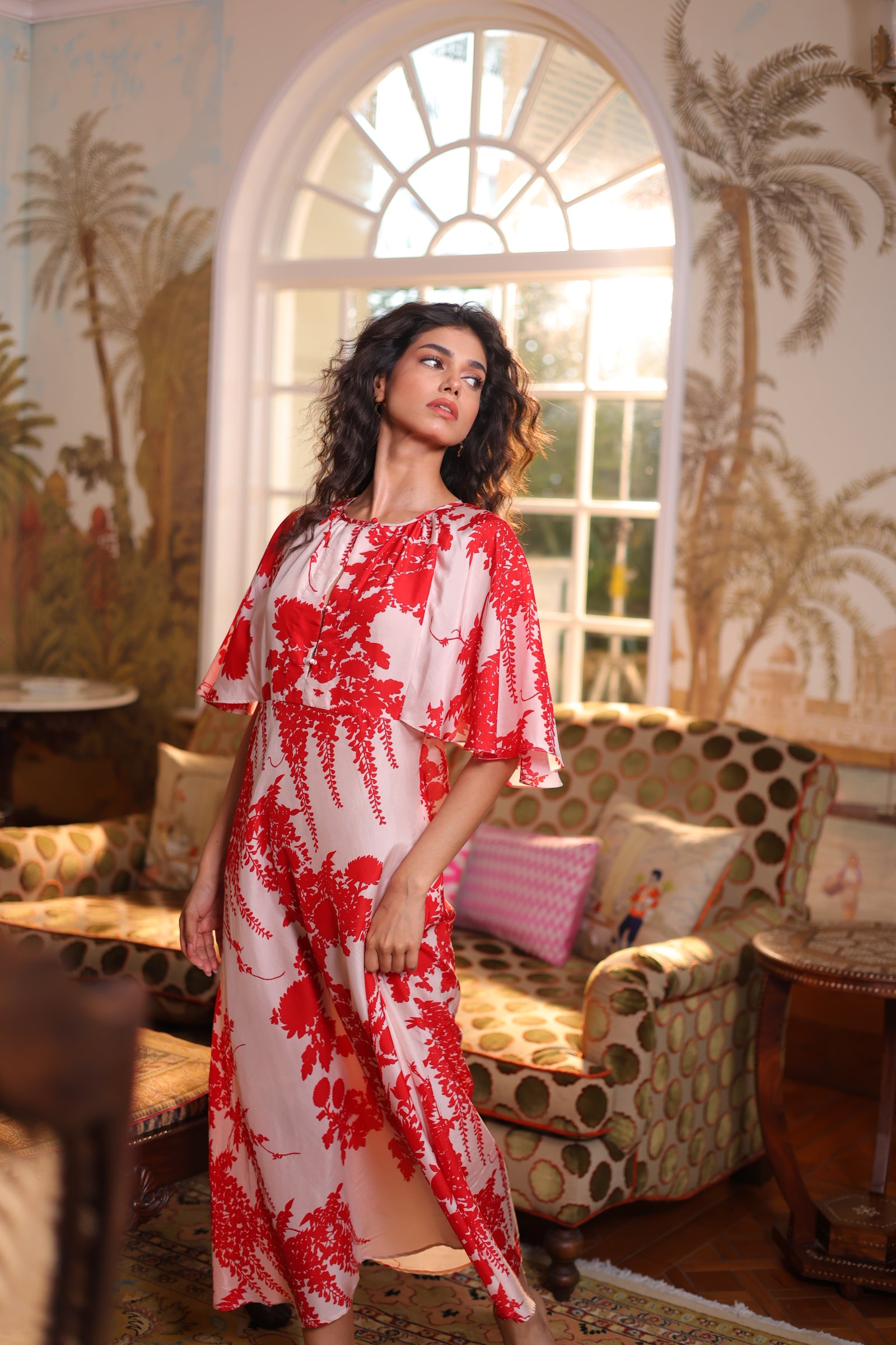 KANAK MIDI SILK DRESS