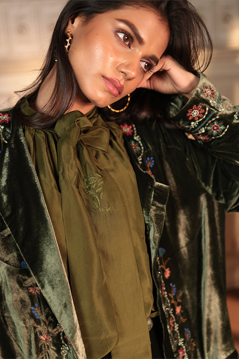 MINA jacket with Bahar Embroidery