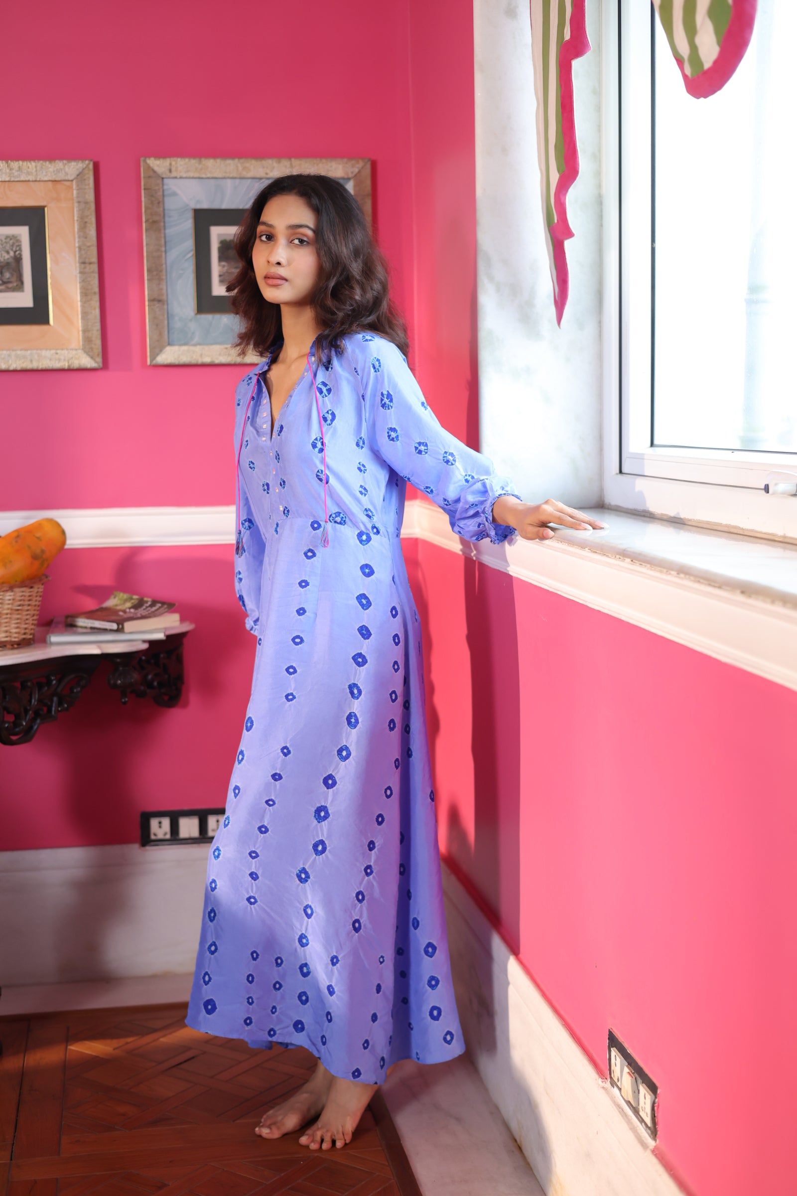 VEENA BATIK SILK DRESS