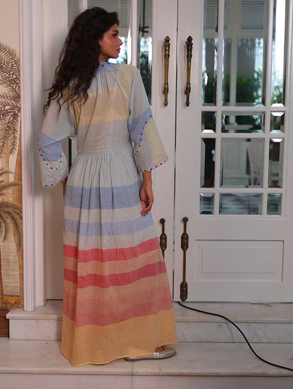 ADVA DRESS IN HANDLOOM COTTON MUSLIN