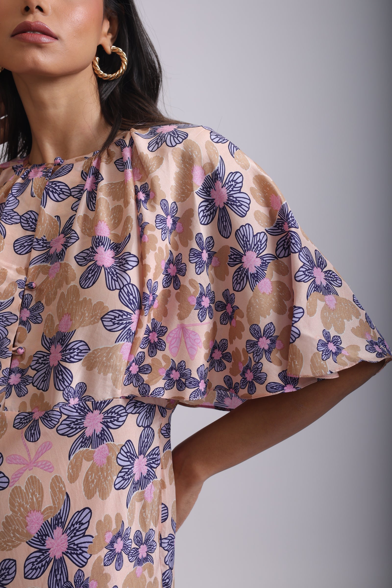 KANAK MIDI SILK DRESS