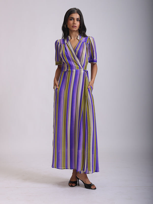 NEW WRAP DRESS SILK