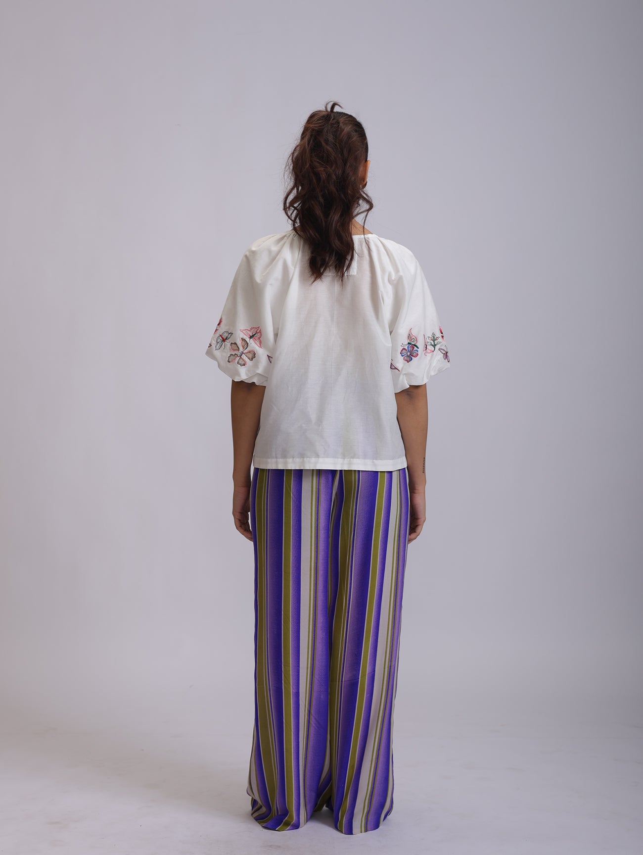 INA BLOUSE BANGALORE FLOWER EMBROIDERY