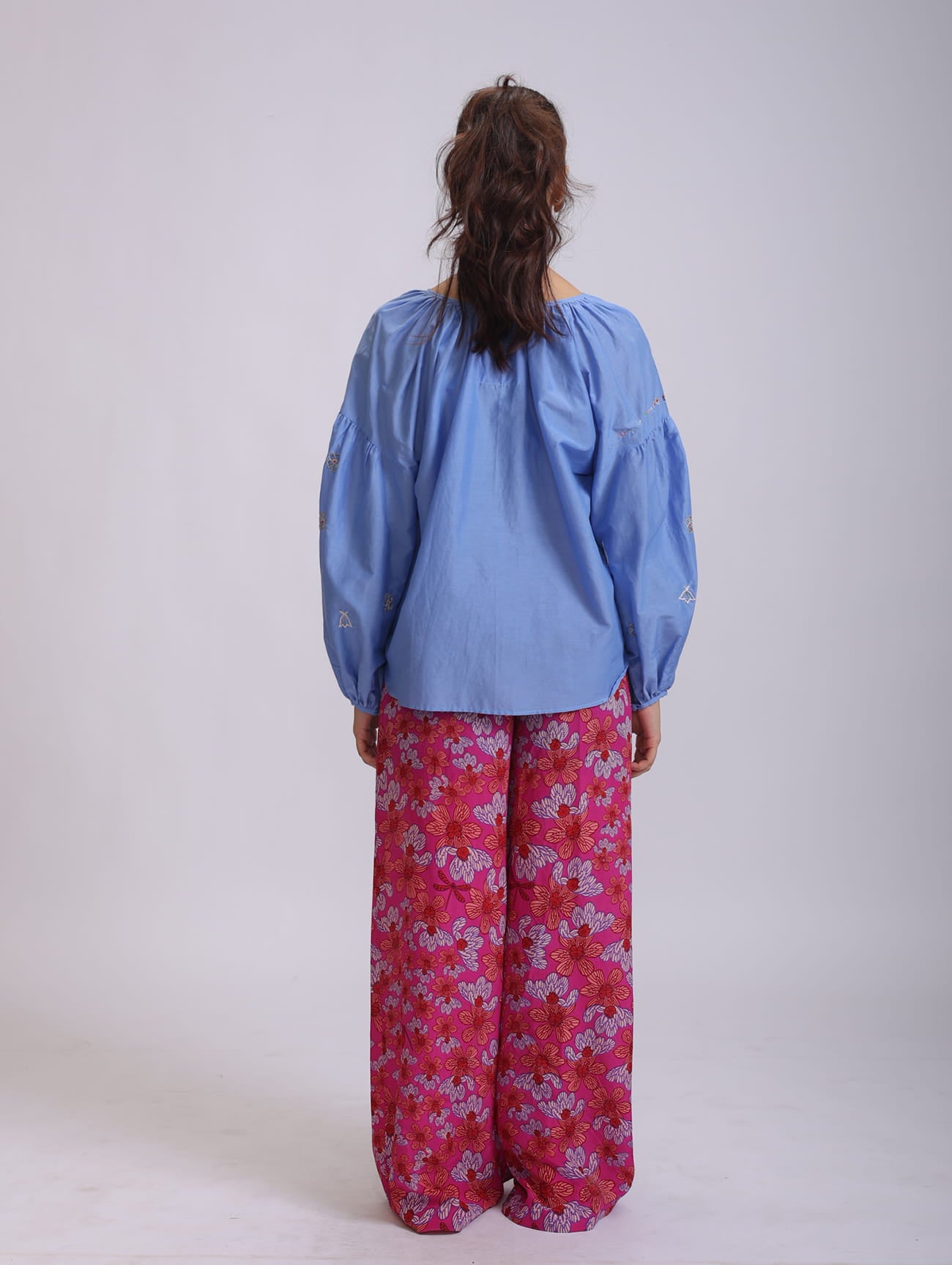 IRMA BLOUSE DEER EMBROIDERY