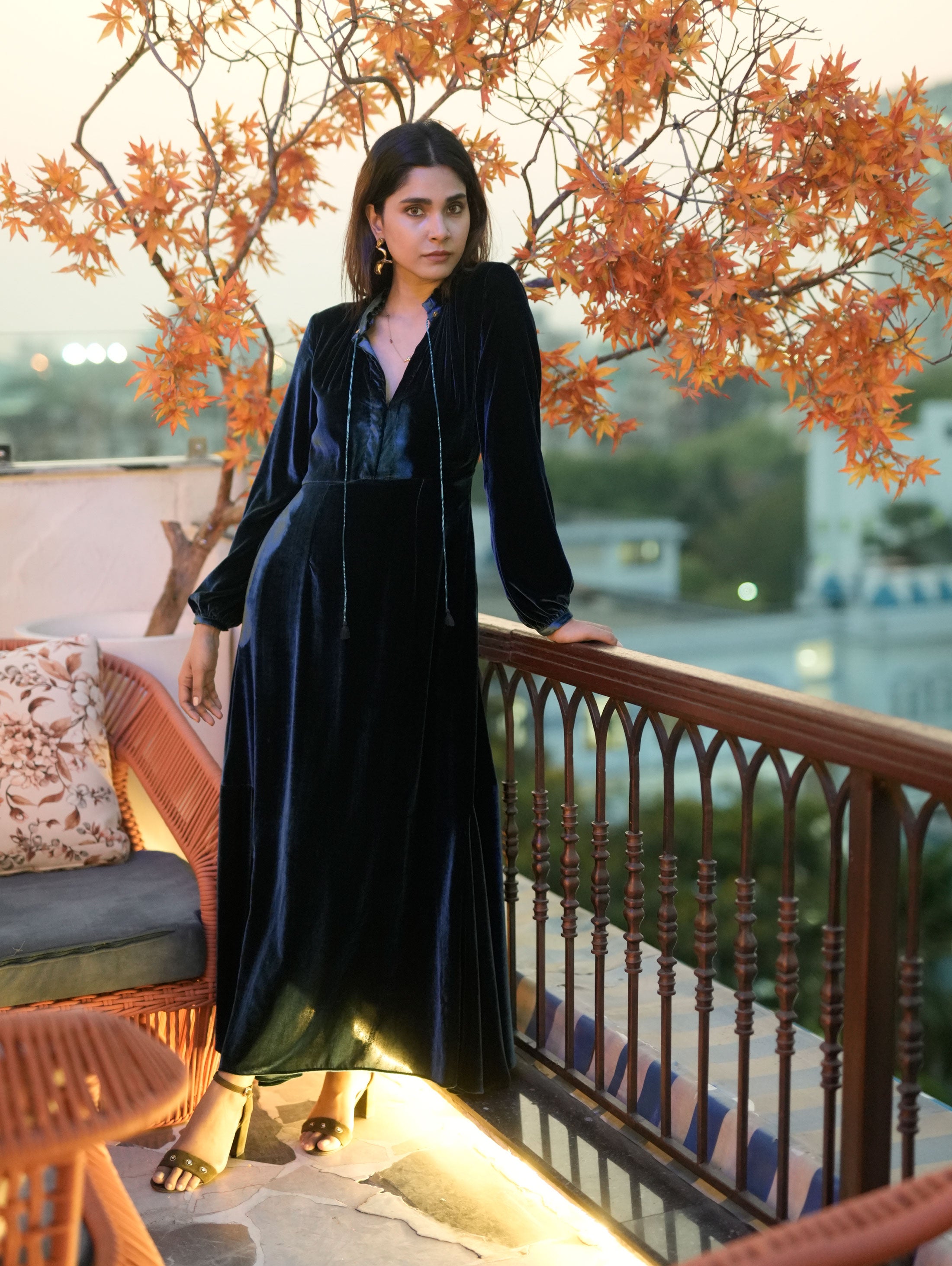 SILVIA VELVET DRESS