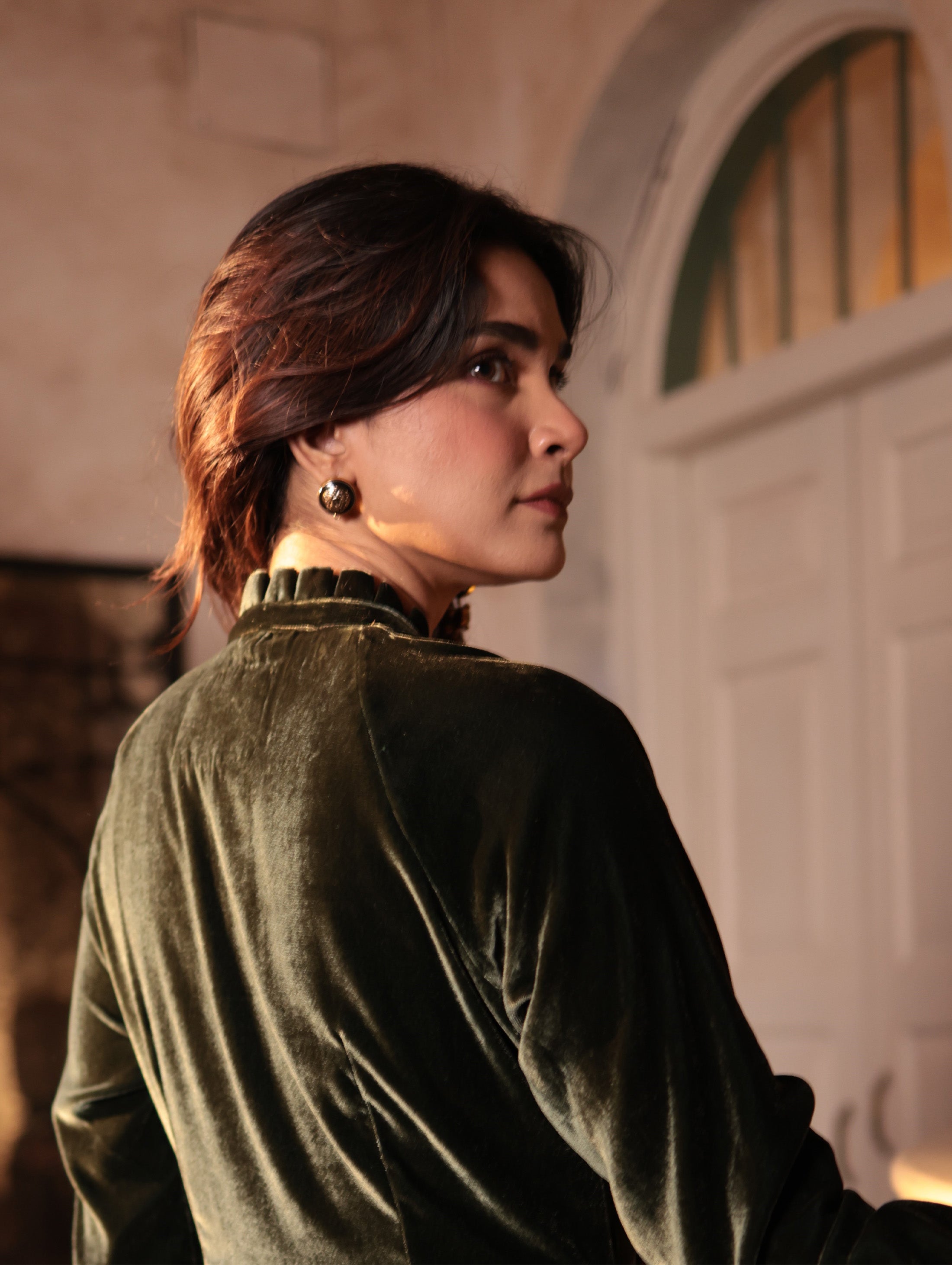 SILVIA BLOUSE WITH GLOW ROSE EMB