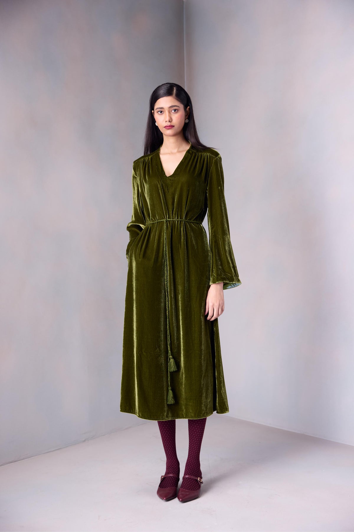 Nikita Dress Marquise Emb In Silk Velvet