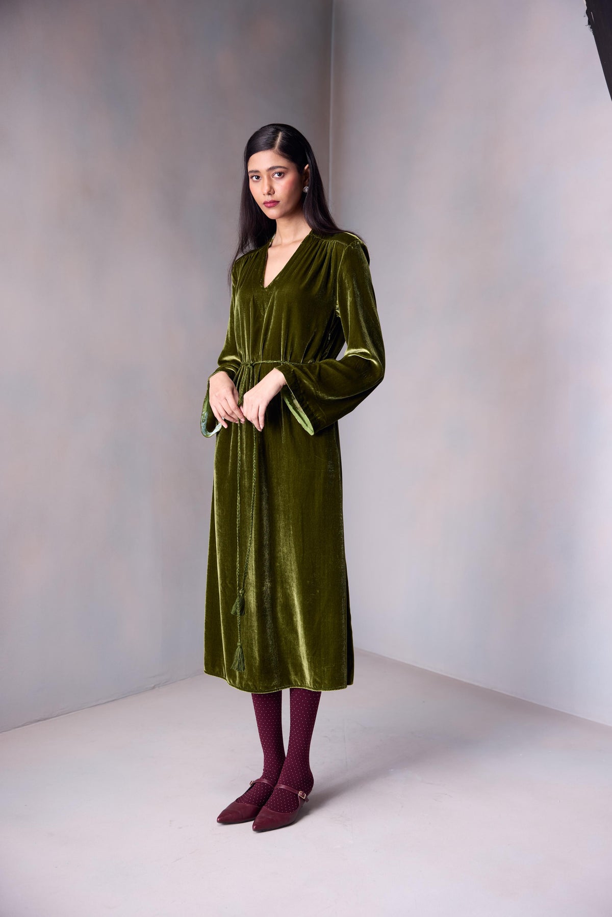 Nikita Dress Marquise Emb In Silk Velvet