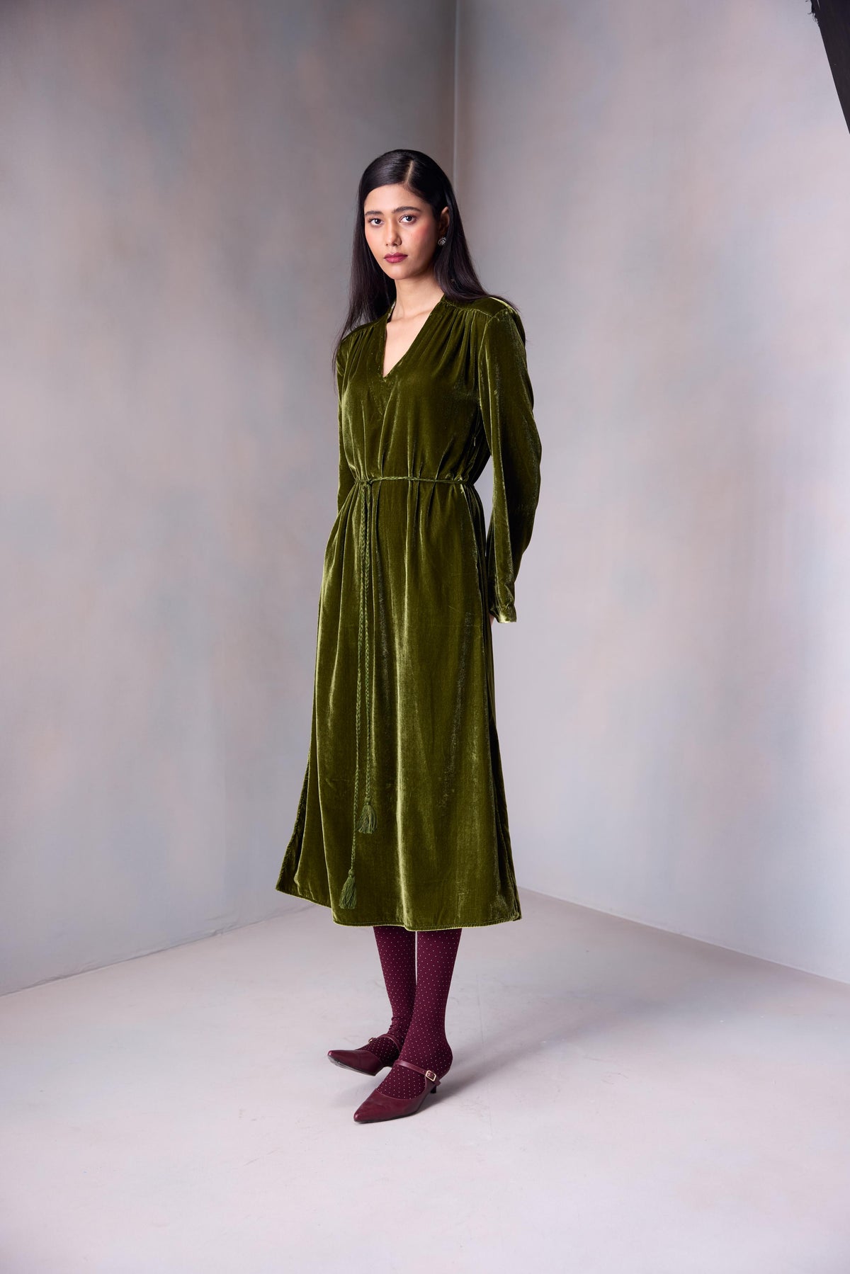 Nikita Dress Marquise Emb In Silk Velvet