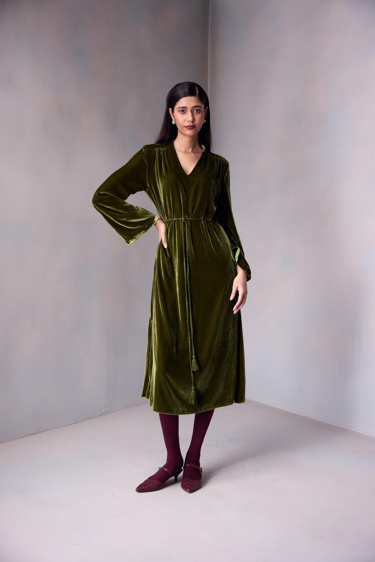 Nikita Dress Marquise Emb In Silk Velvet