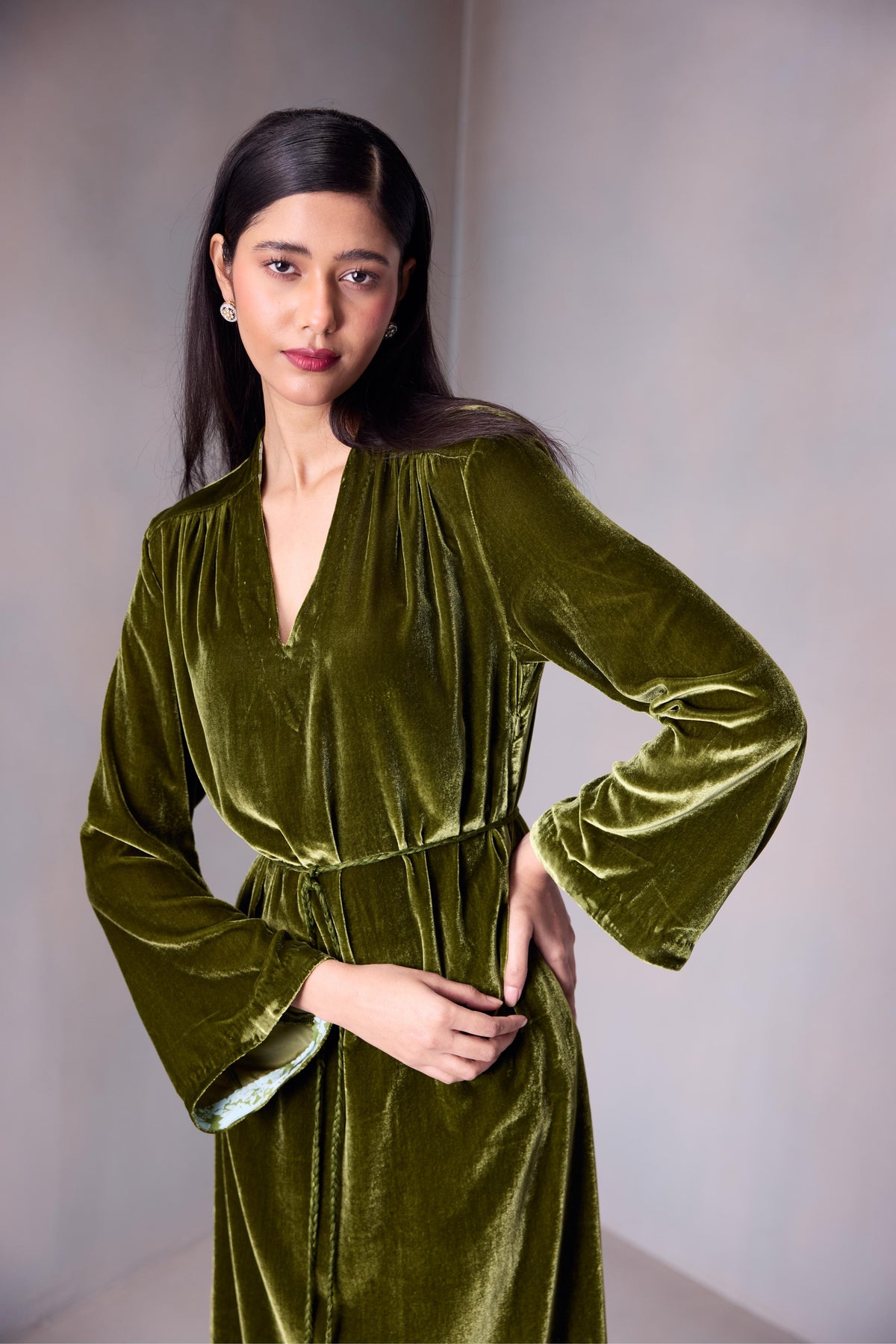 Nikita Dress Marquise Emb In Silk Velvet
