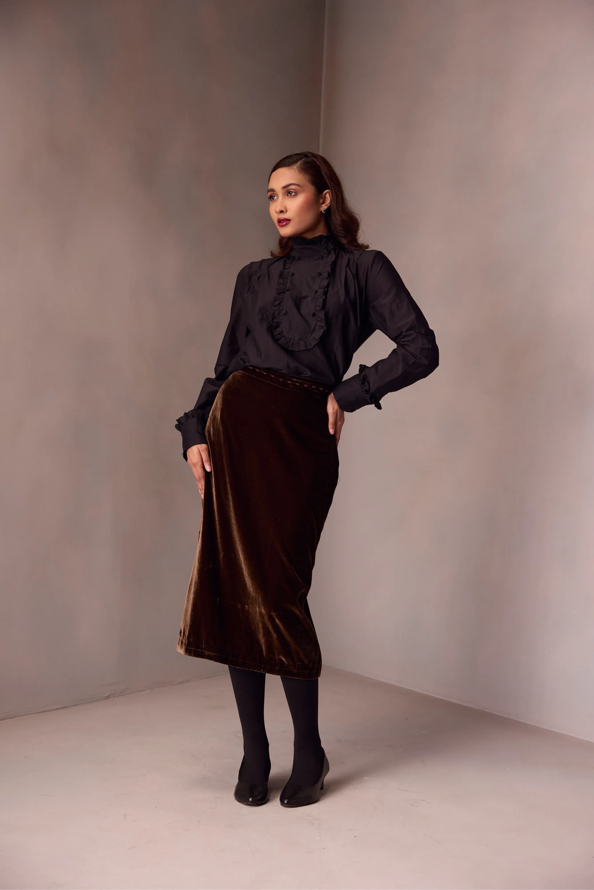 Emilly Blouse In Silk Cotton