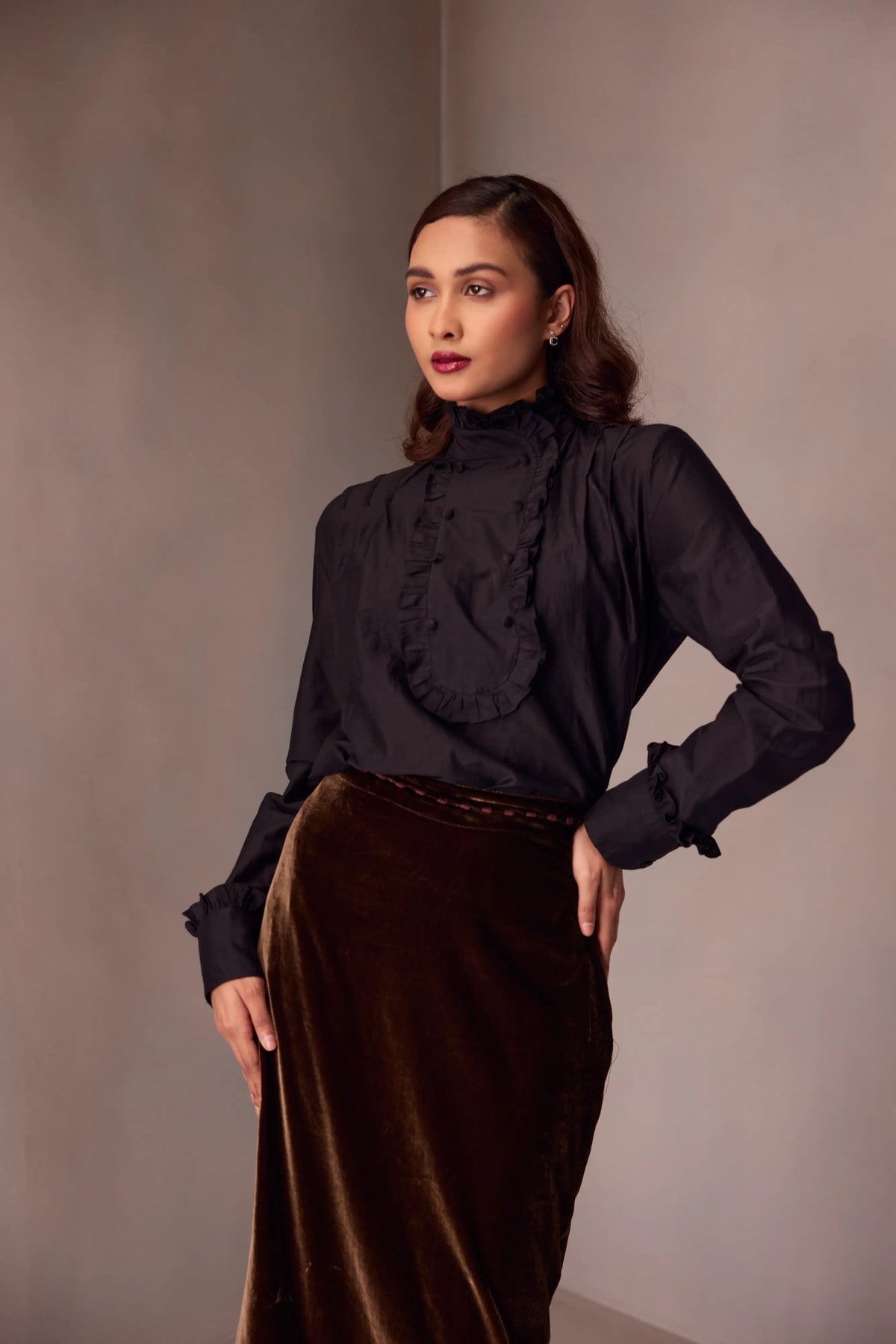 Emilly Blouse In Silk Cotton