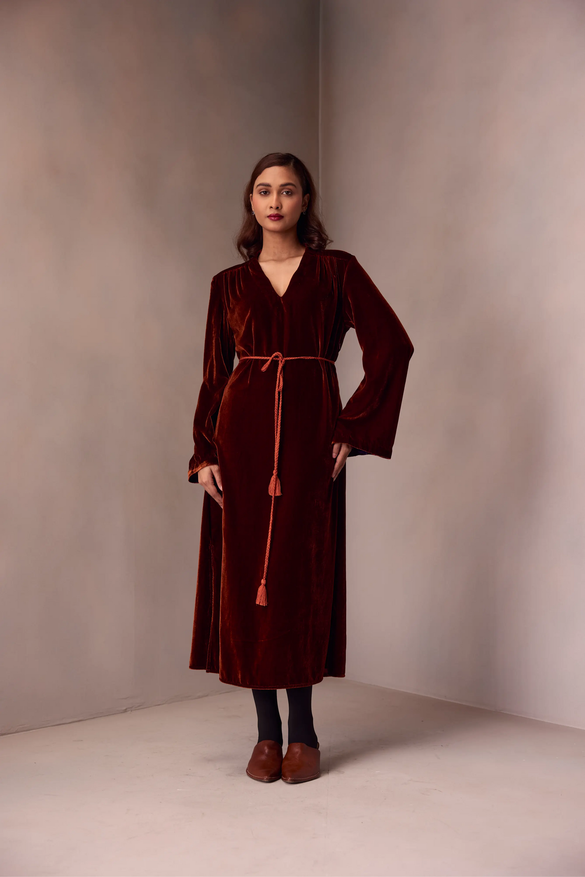 Nikita Dress Marquise Emb In Silk Velvet