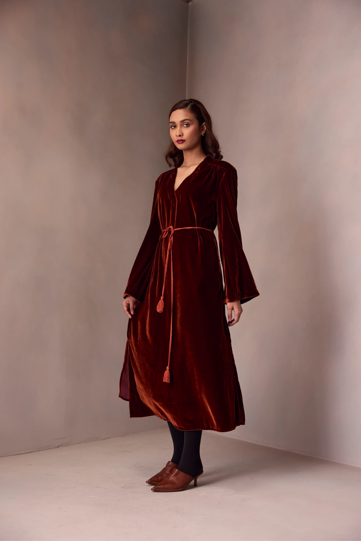 Nikita Dress Marquise Emb In Silk Velvet