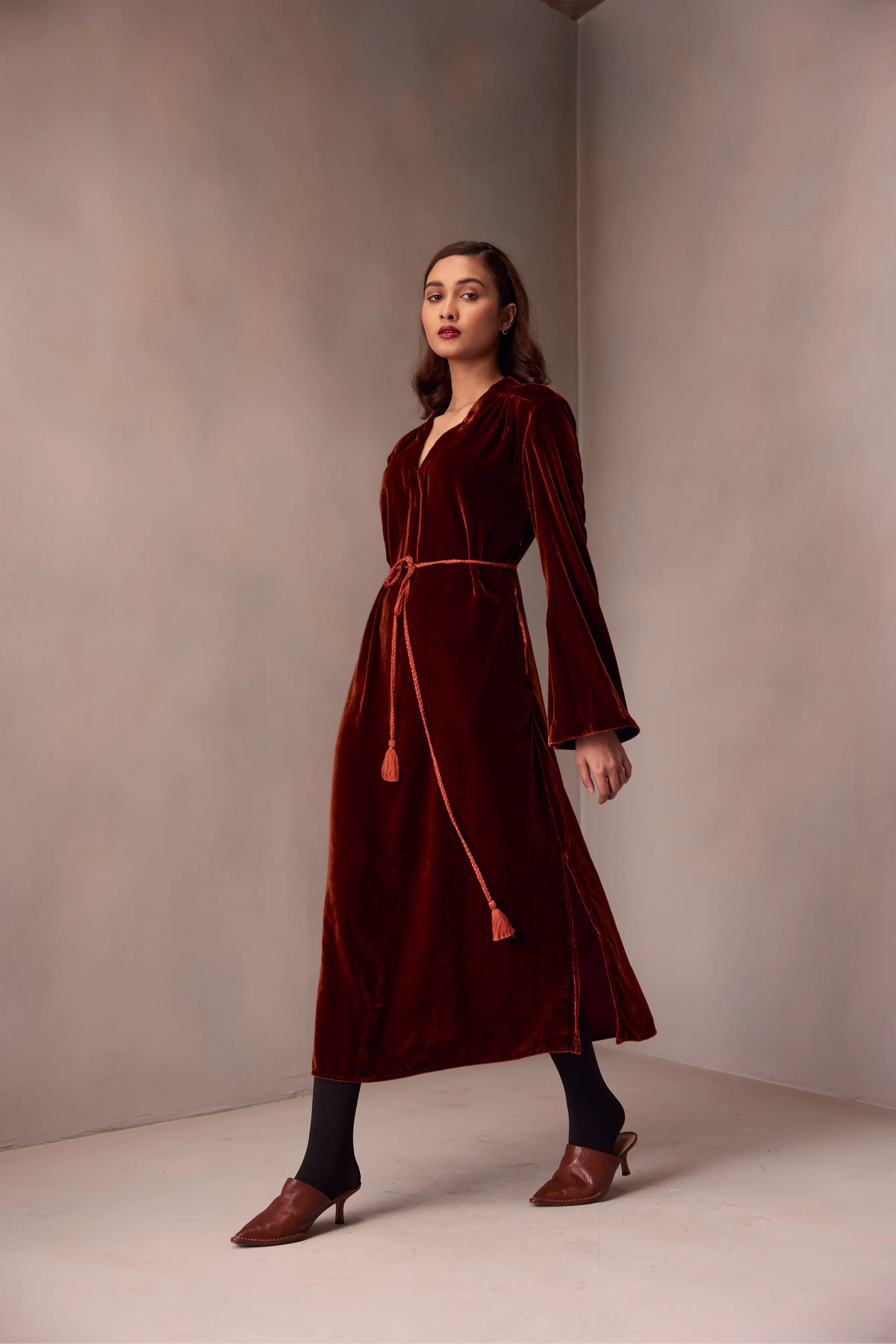 Nikita Dress Marquise Emb In Silk Velvet