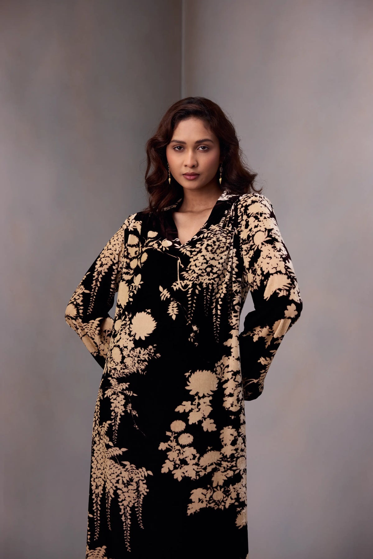 Nikita Dress Marquise Emb In Silk Velvet