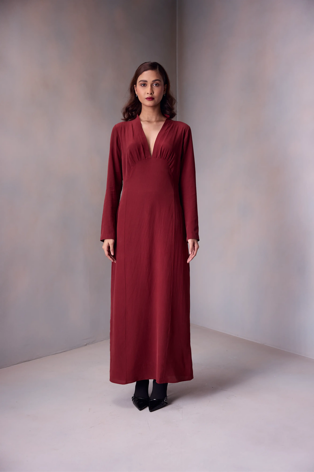 Sherry Dress In Heavy Silk