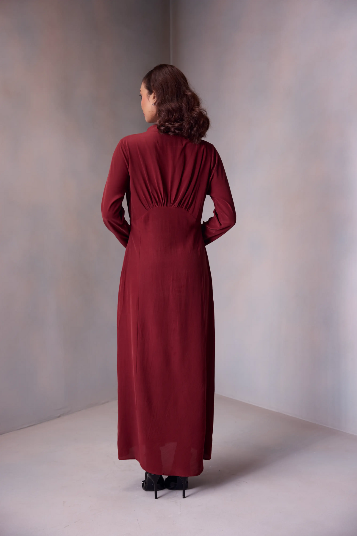 Sherry Dress In Heavy Silk