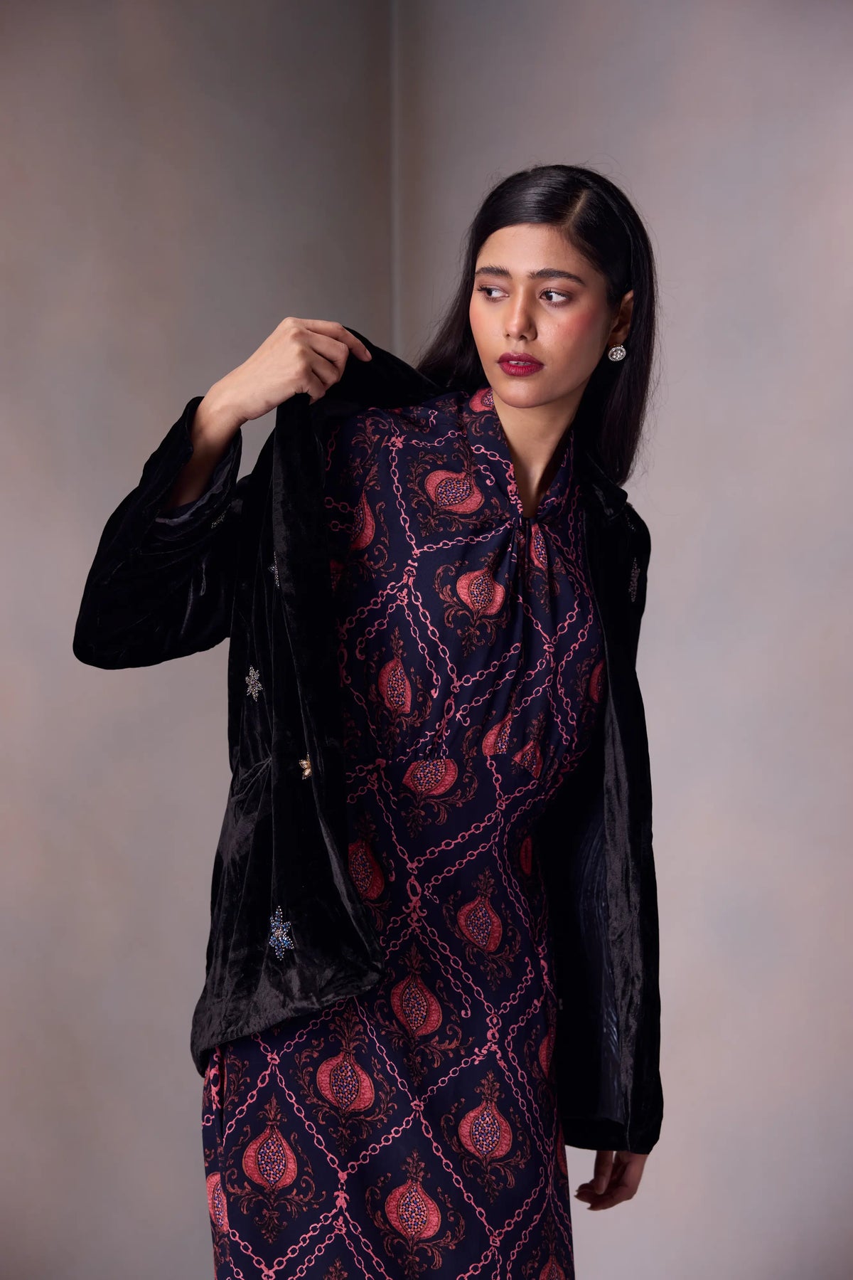 Dua Knot Dress Printed