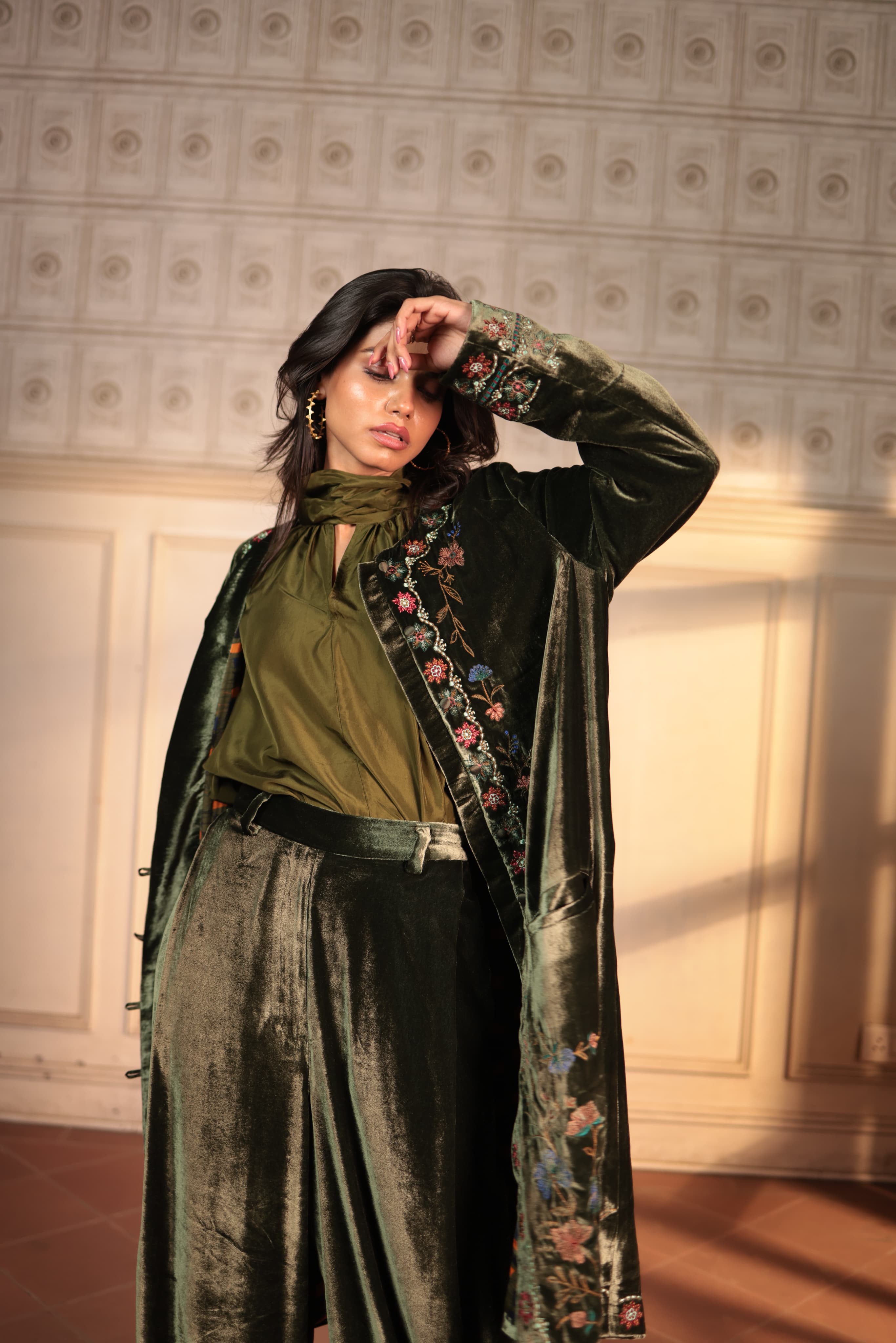 MINA jacket with Bahar Embroidery