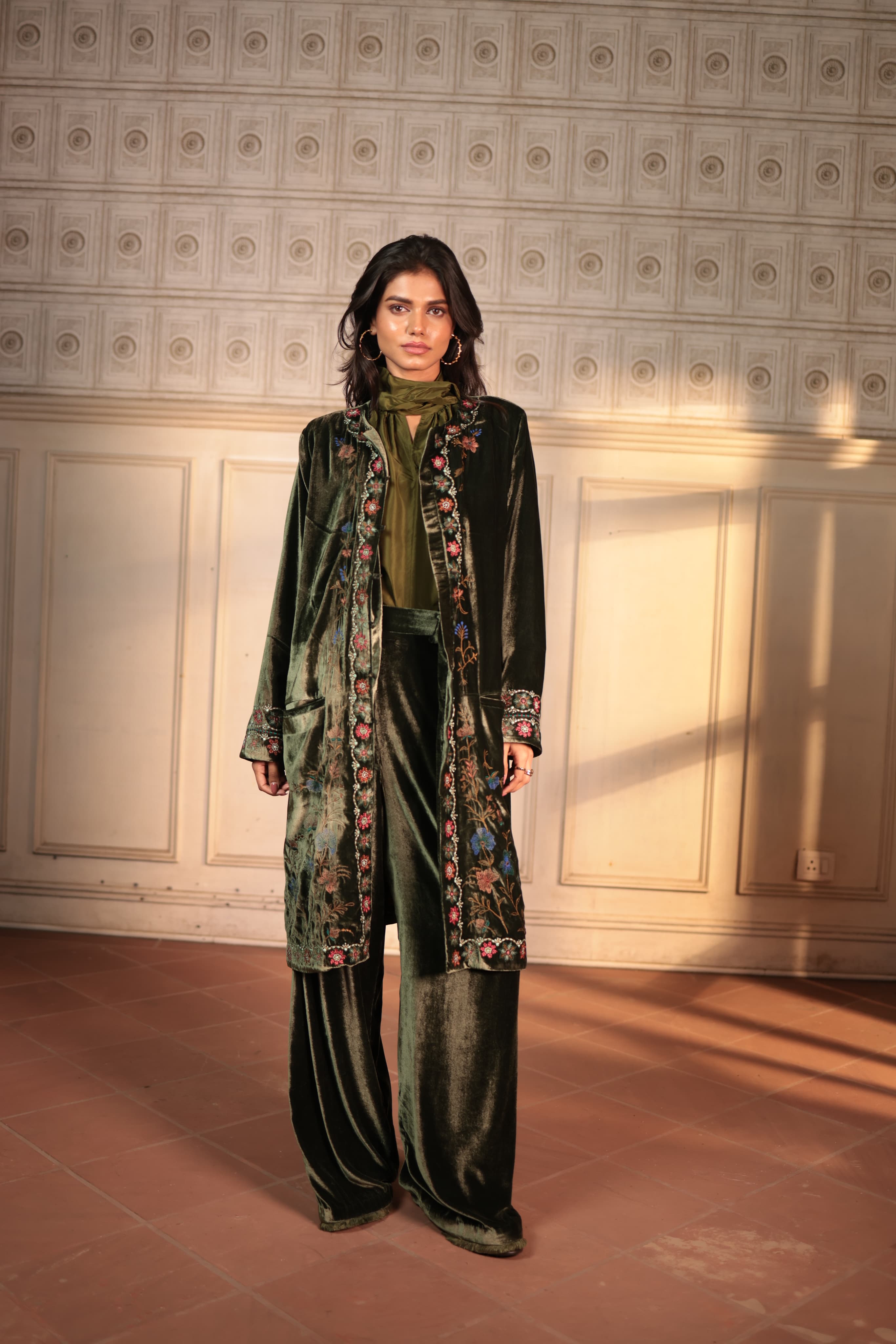 MINA jacket with Bahar Embroidery