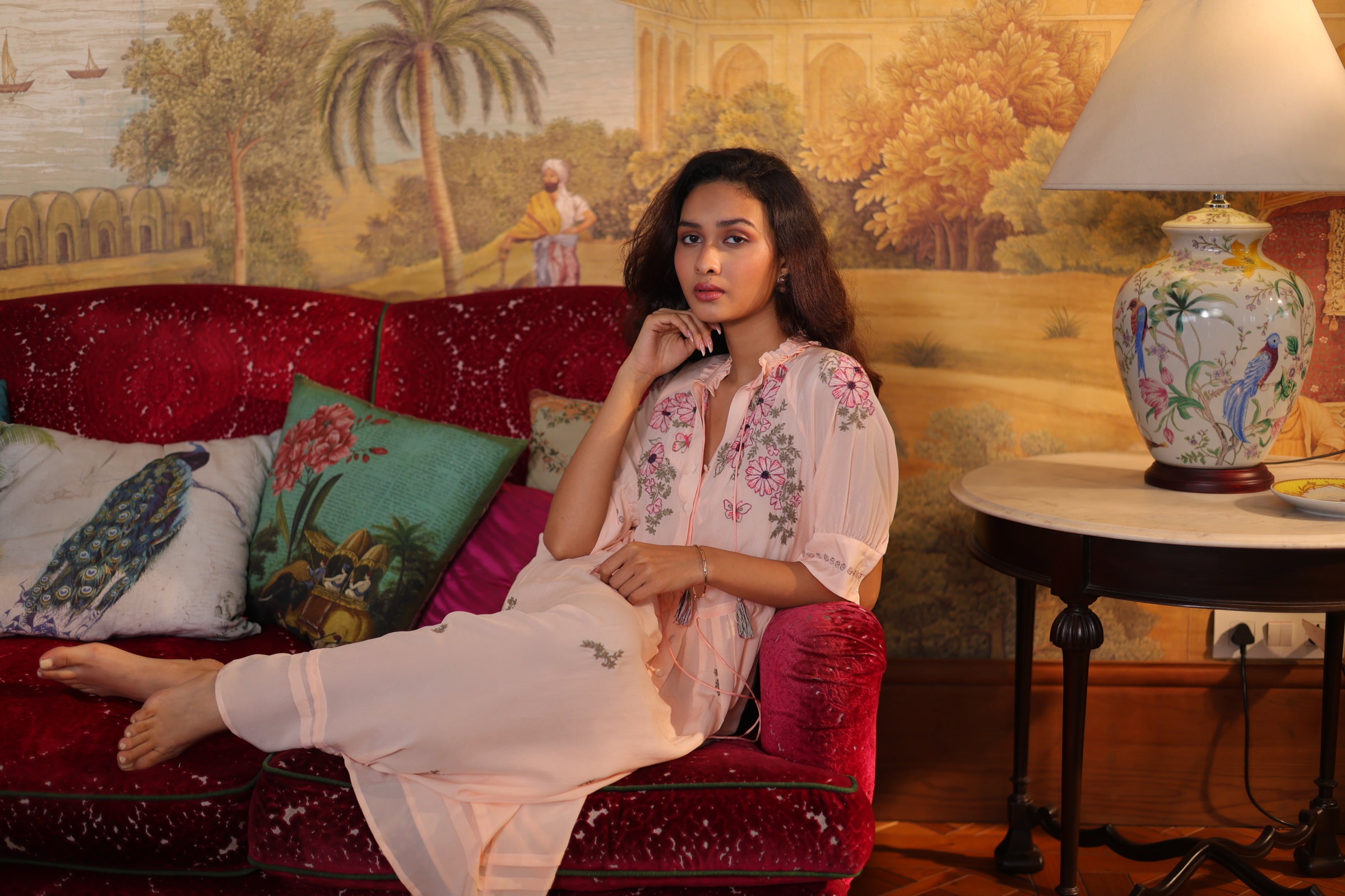 Gavie Marie Flowers silk dress